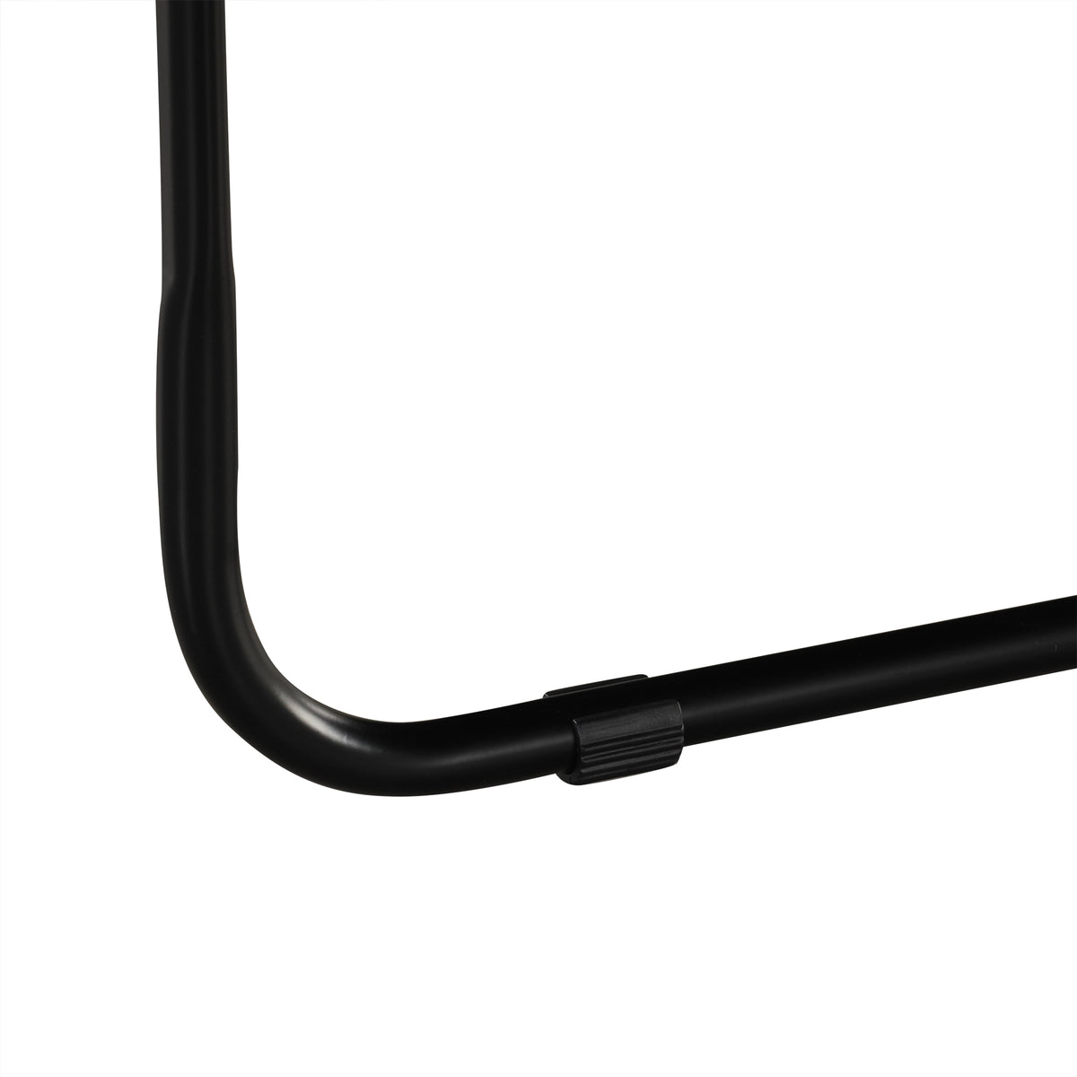 Chula brown loveseat sleeper sofa showing curved metal support tube detail