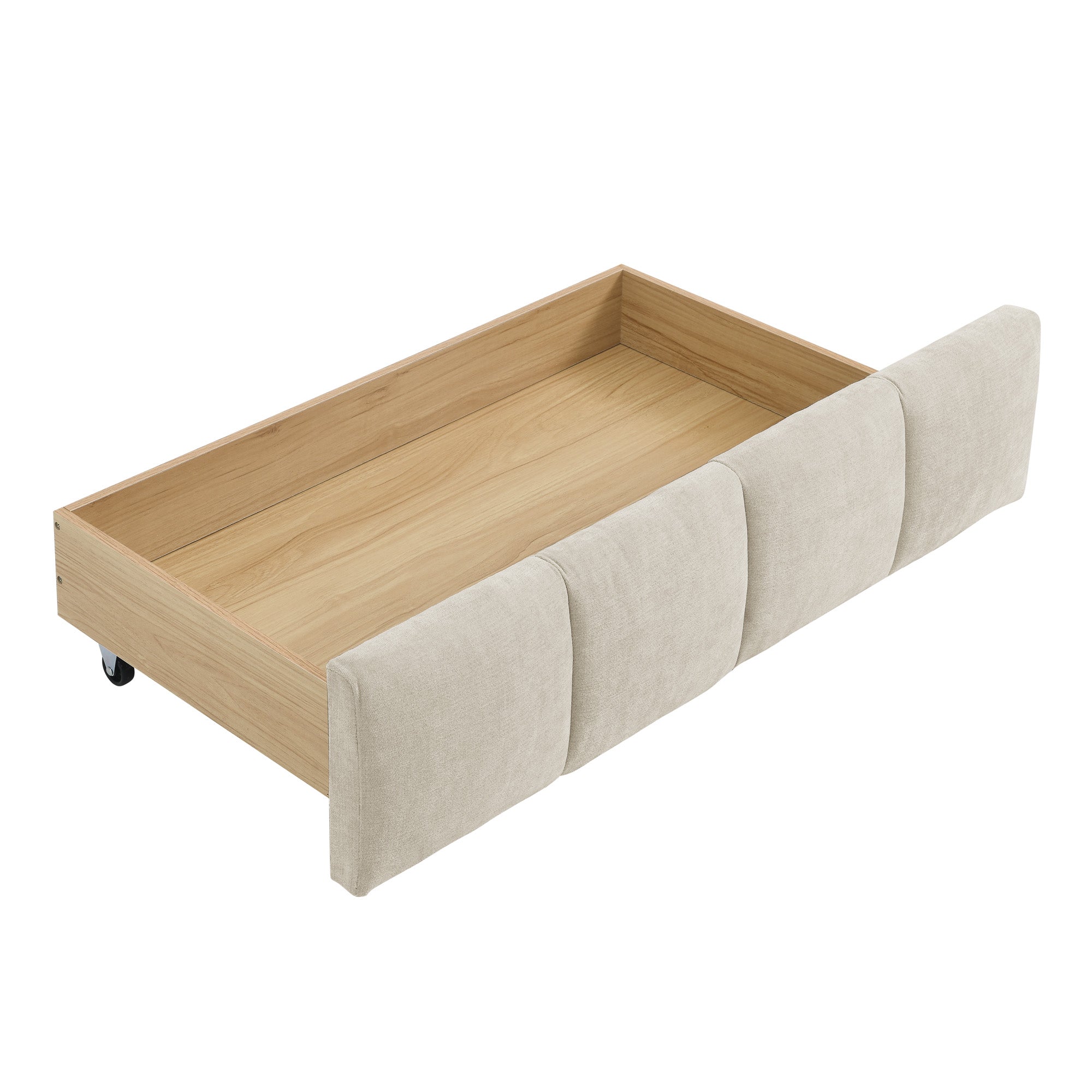 Clara King Chenille Upholstered Storage Platform Bed with 4 Under-Bed Drawers