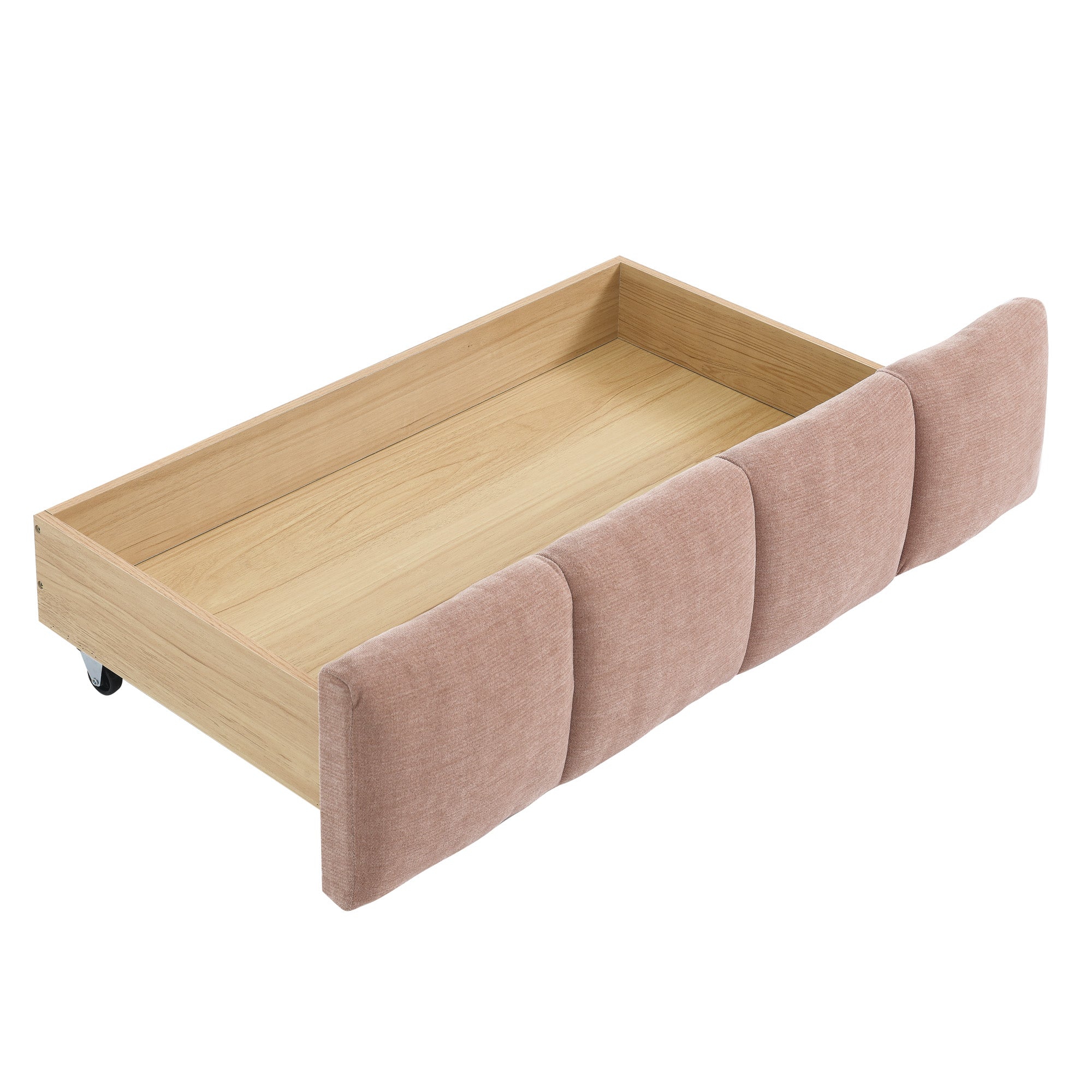 Clara King Chenille Upholstered Storage Platform Bed with 4 Under-Bed Drawers