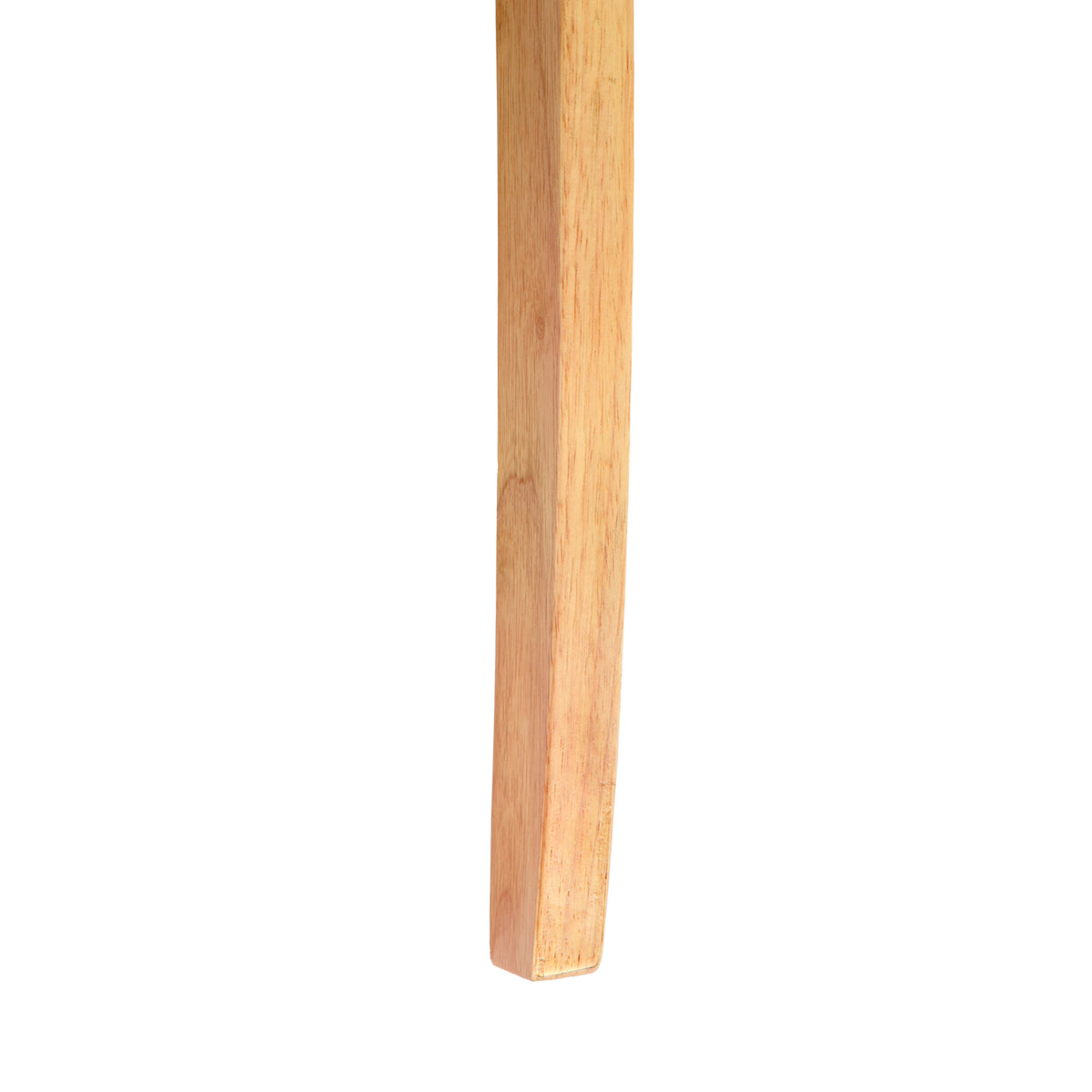 Douro light grey dining chair showing solid wood leg detail