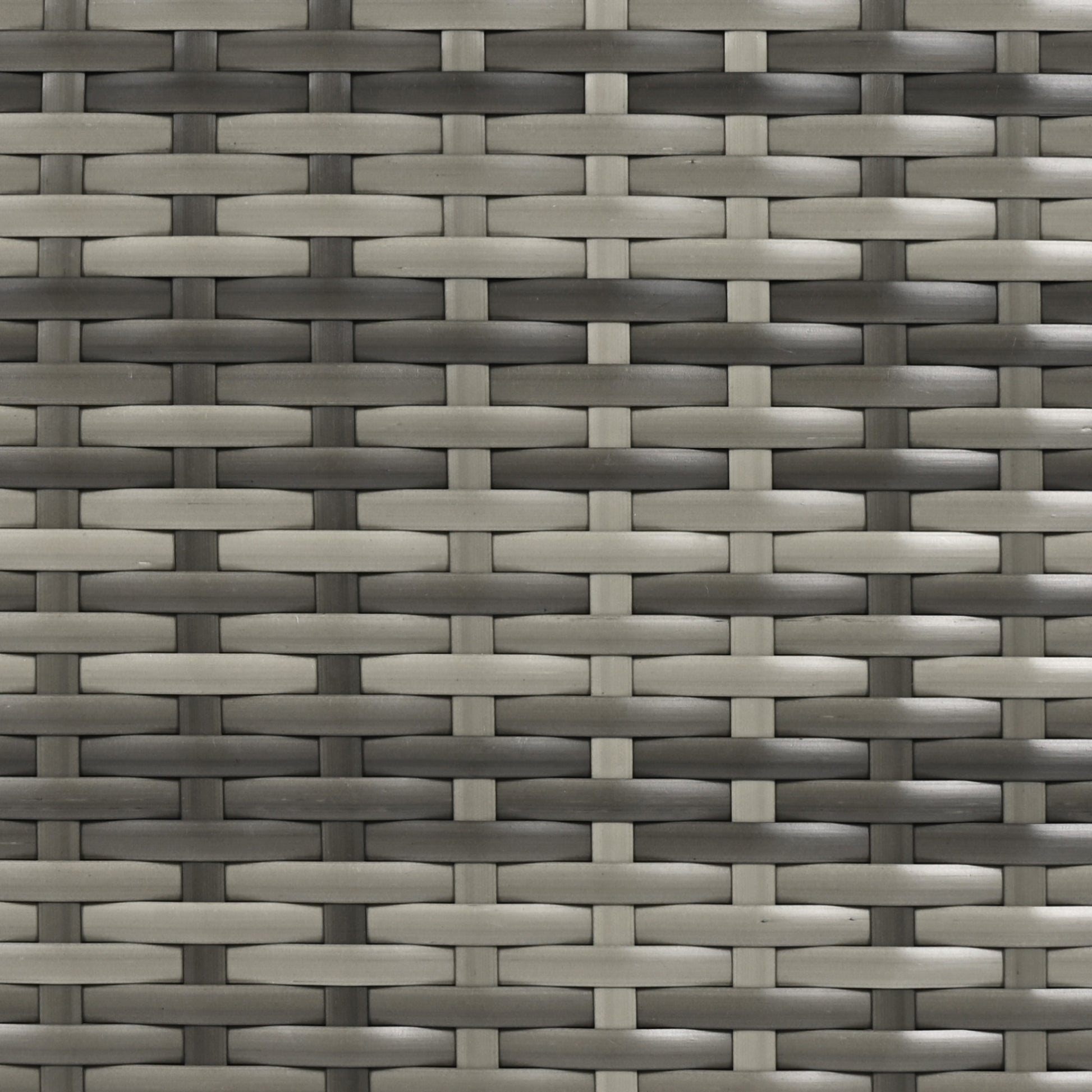 Ferrara gray storage cabinet showing weather resistant wicker weave texture detail