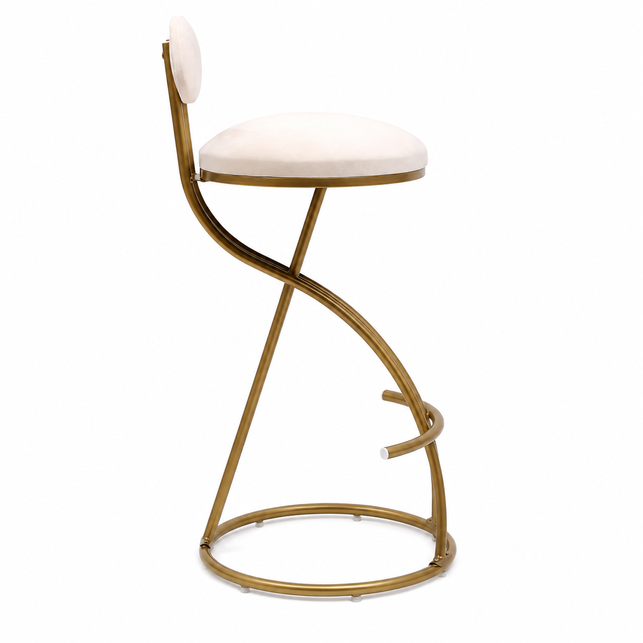 Gavi 28" Velvet Bar Height Stools Set of 2