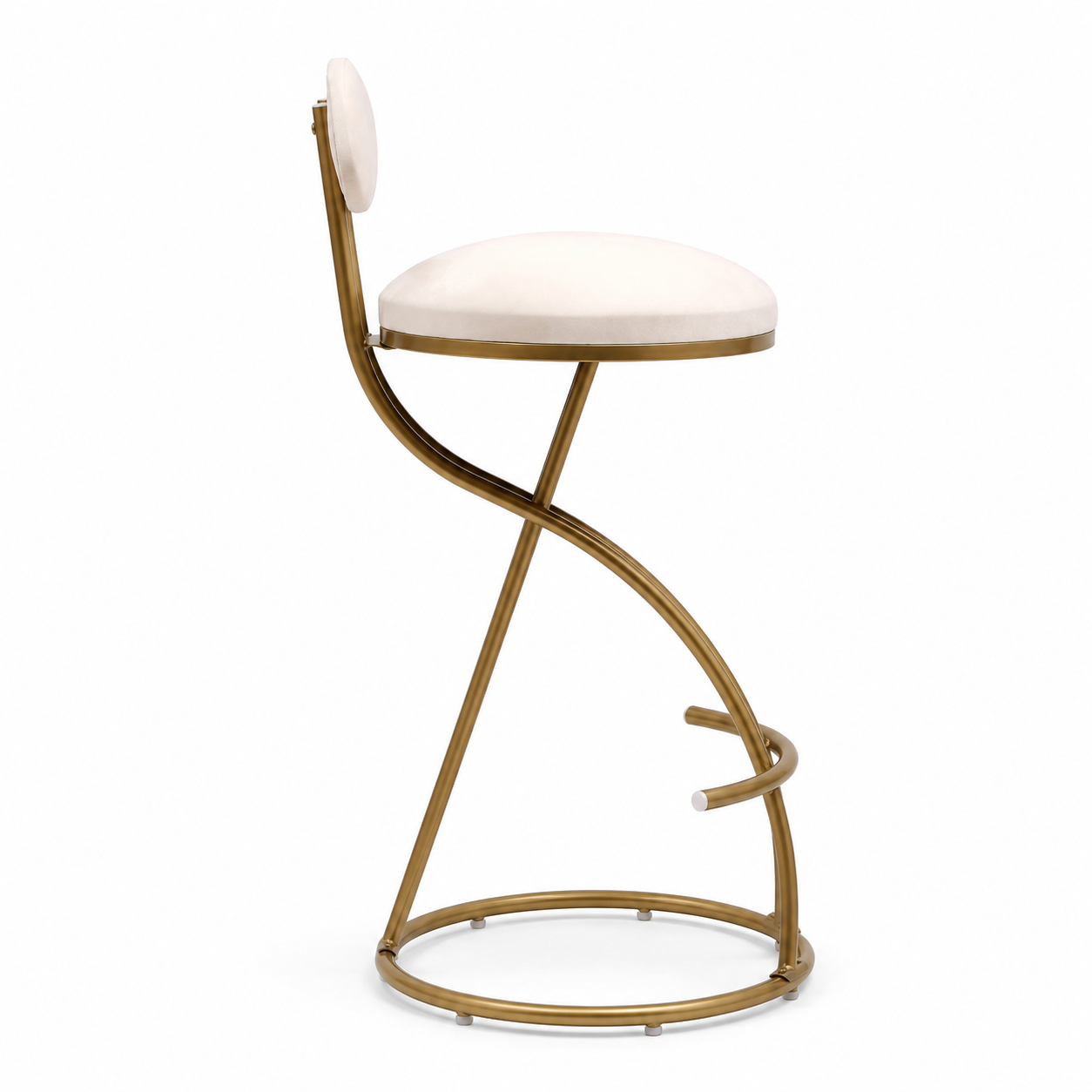 Gavi 28" Velvet Bar Height Stools Set of 2