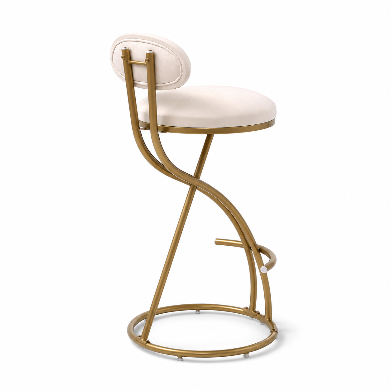 Gavi 28" Velvet Bar Height Stools Set of 2
