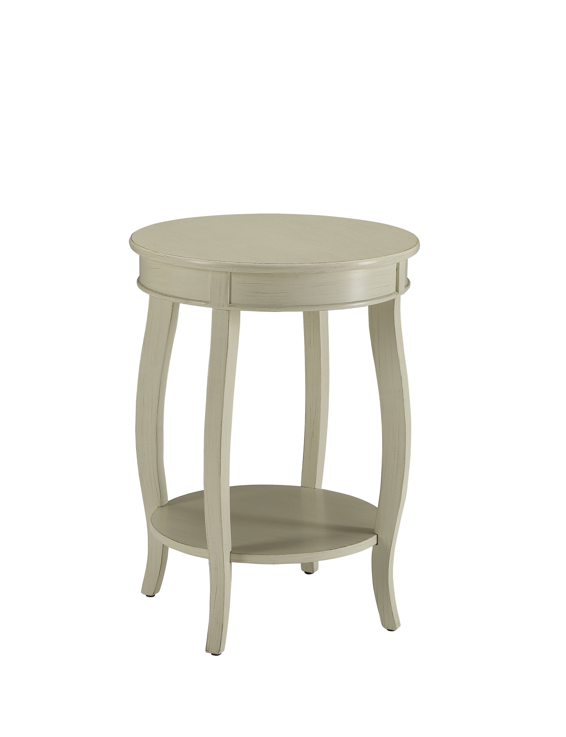 Gila white side table showing front angled isolated product image on white background