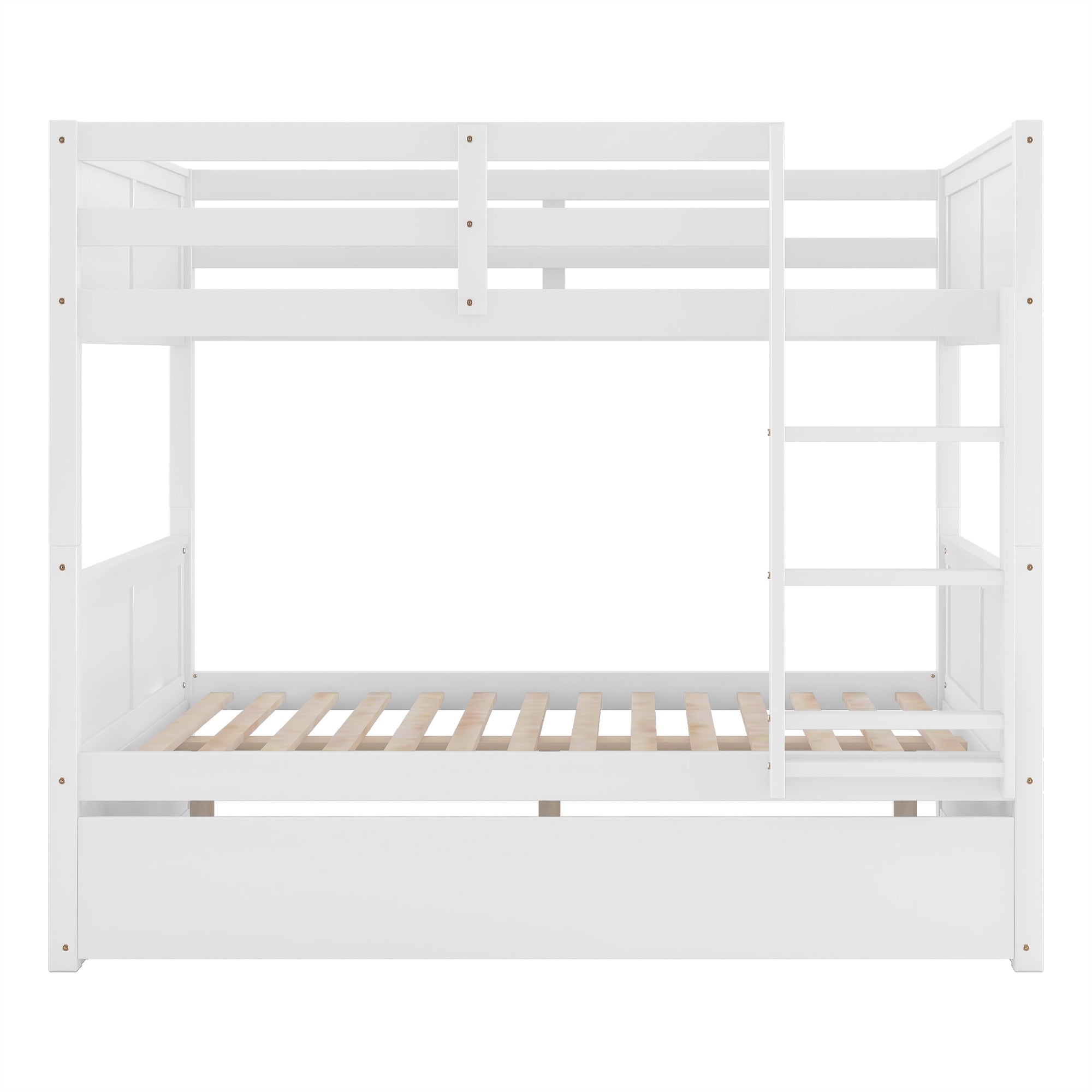 Grevin white bunk bed showing front view