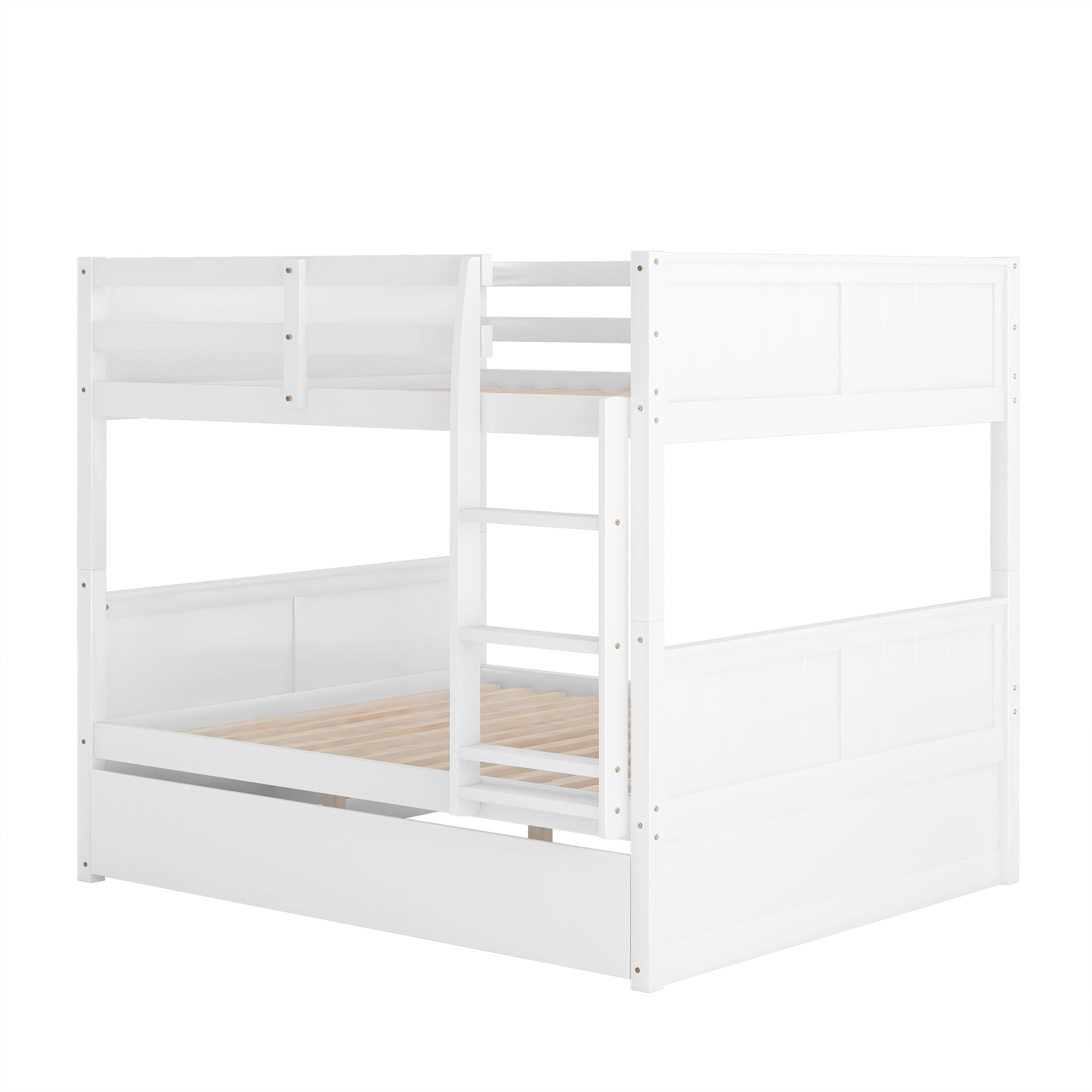 Grevin white bunk bed showing angled view
