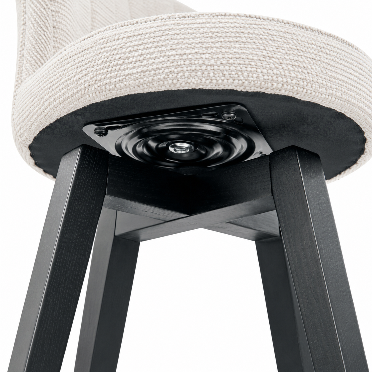 Jumilla 25" Chenille Upholstered Swivel Counter Height Bar Stool Set of 2