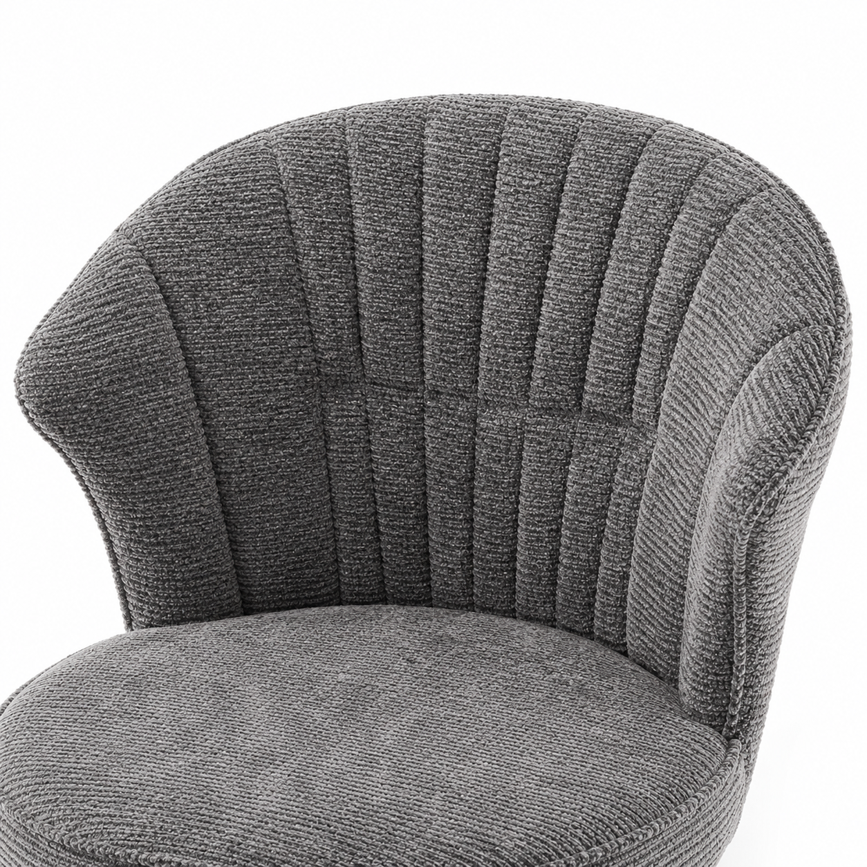 Jumilla 25" Chenille Upholstered Swivel Counter Height Bar Stool Set of 2