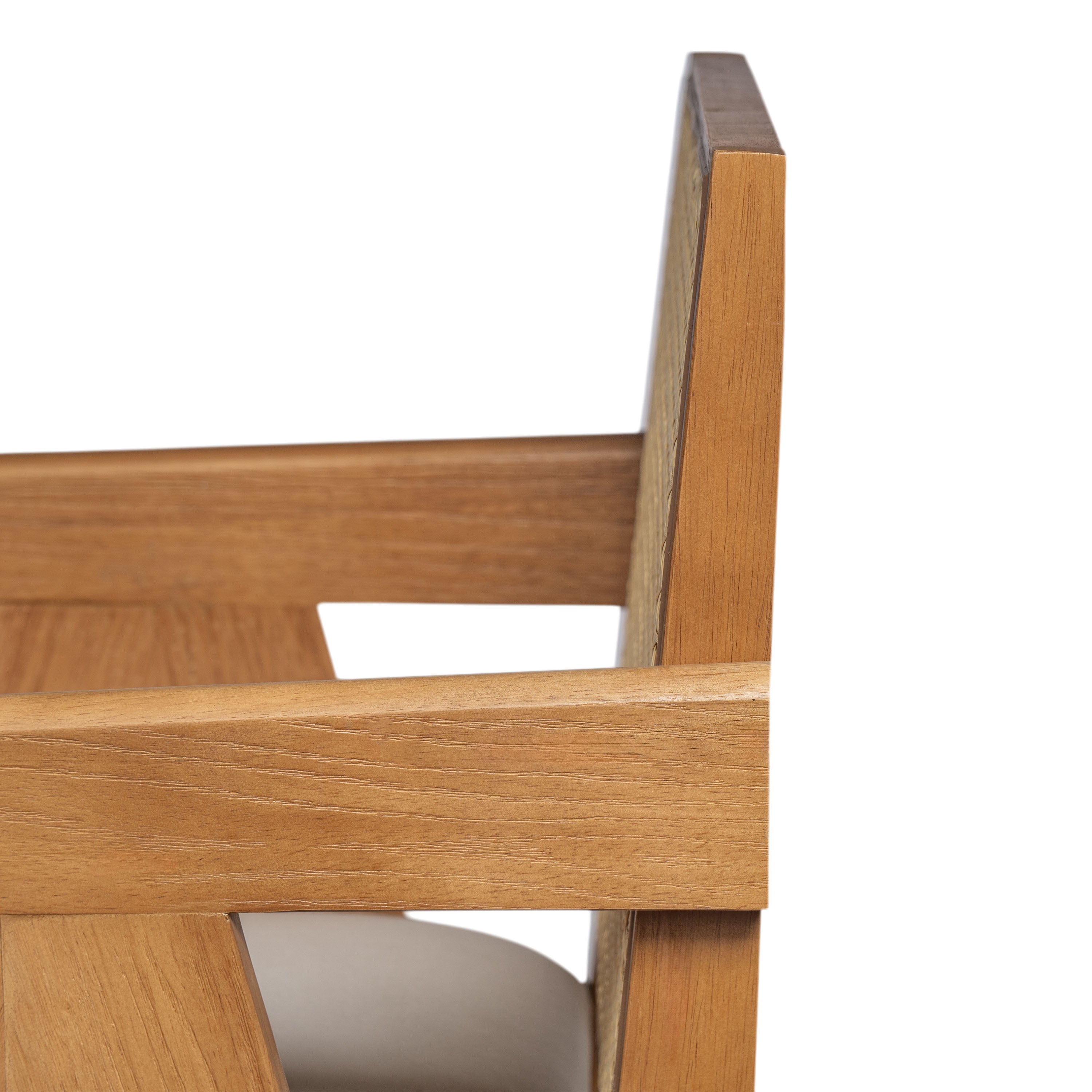 Lodi 27" Modern Cane Back Upholstered Bar Stool Set of 2 with Armrests