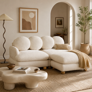 Montclair 68" 3-Seater Modular L-Shaped Sectional Sofa with Ottoman