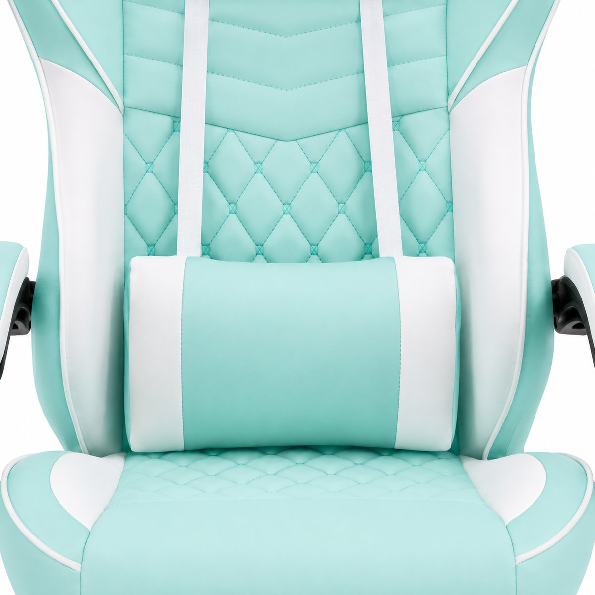 Nexar aqua gaming chair showing padded backrest and seat detail