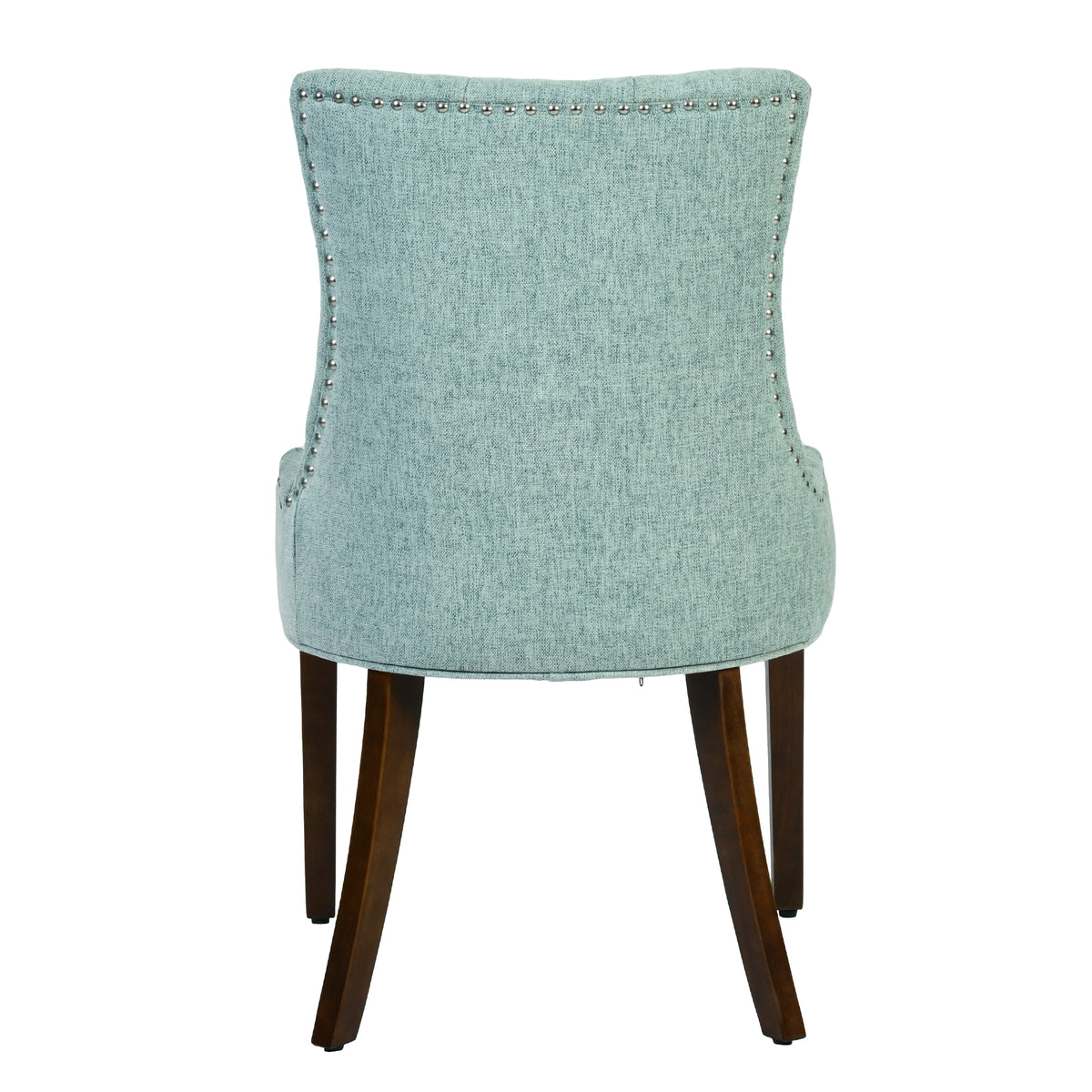 Nutton light green dining chair showing rear view
