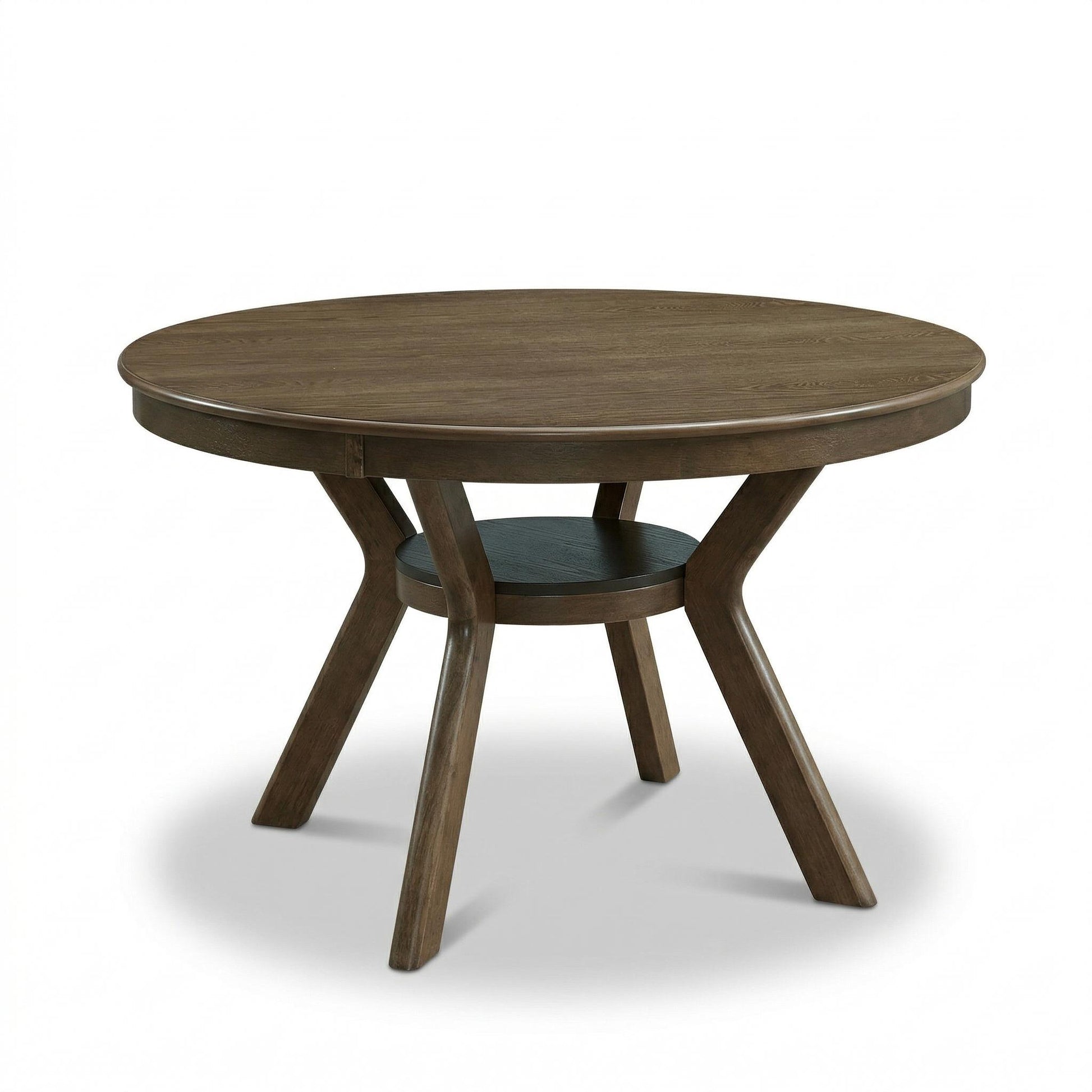 Rainier oak dining table showing angled isolated product image on white background