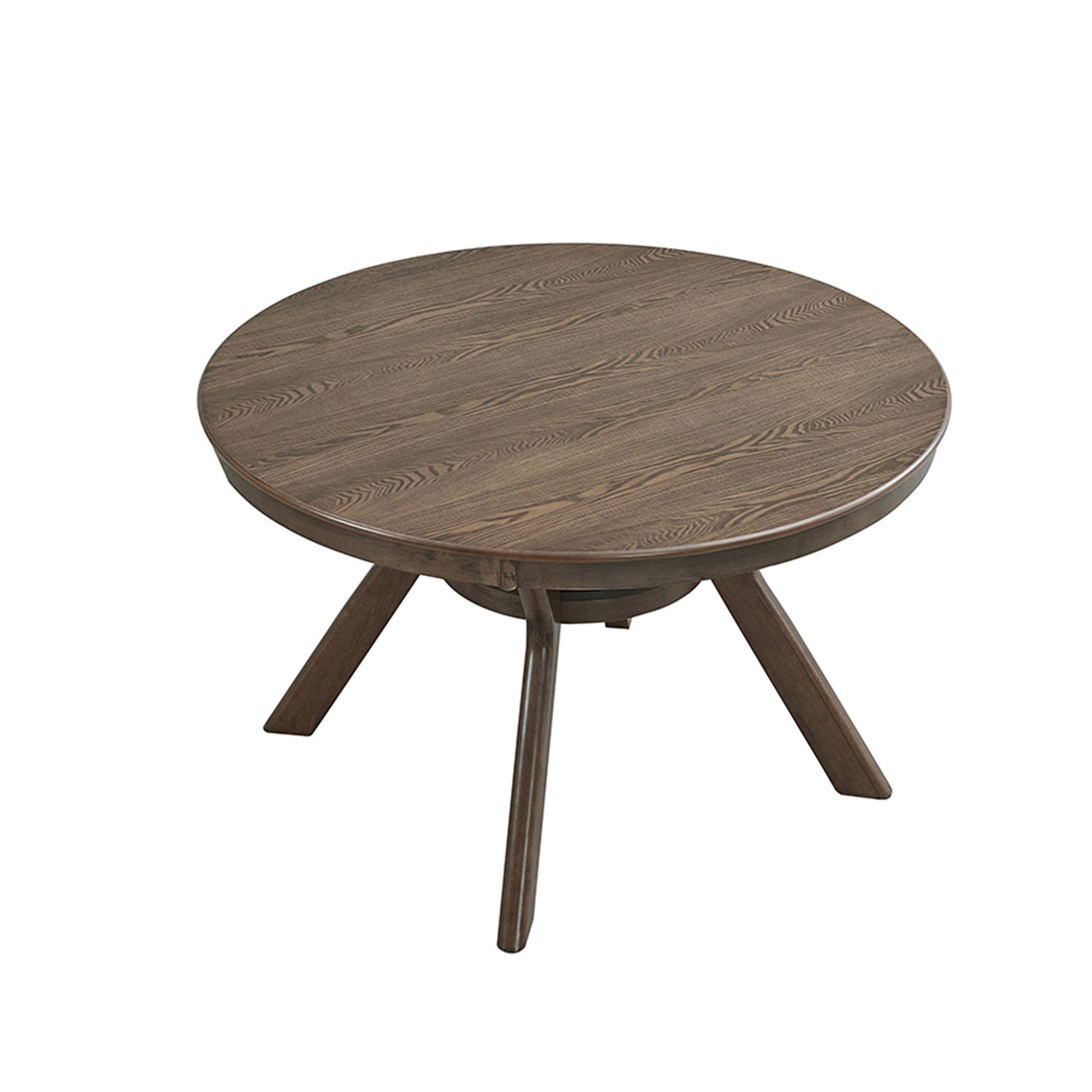 Rainier oak dining table showing top angled isolated product image on white background