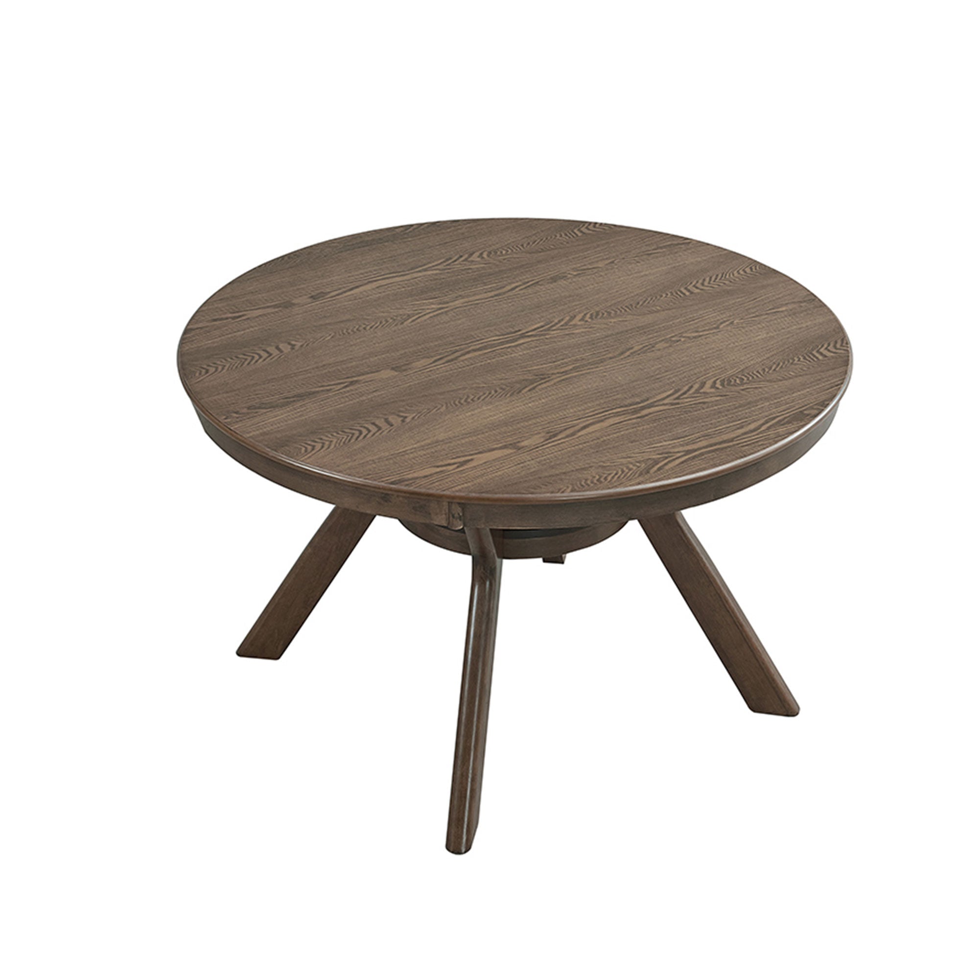 Rainier oak dining table showing top angled isolated product image on white background