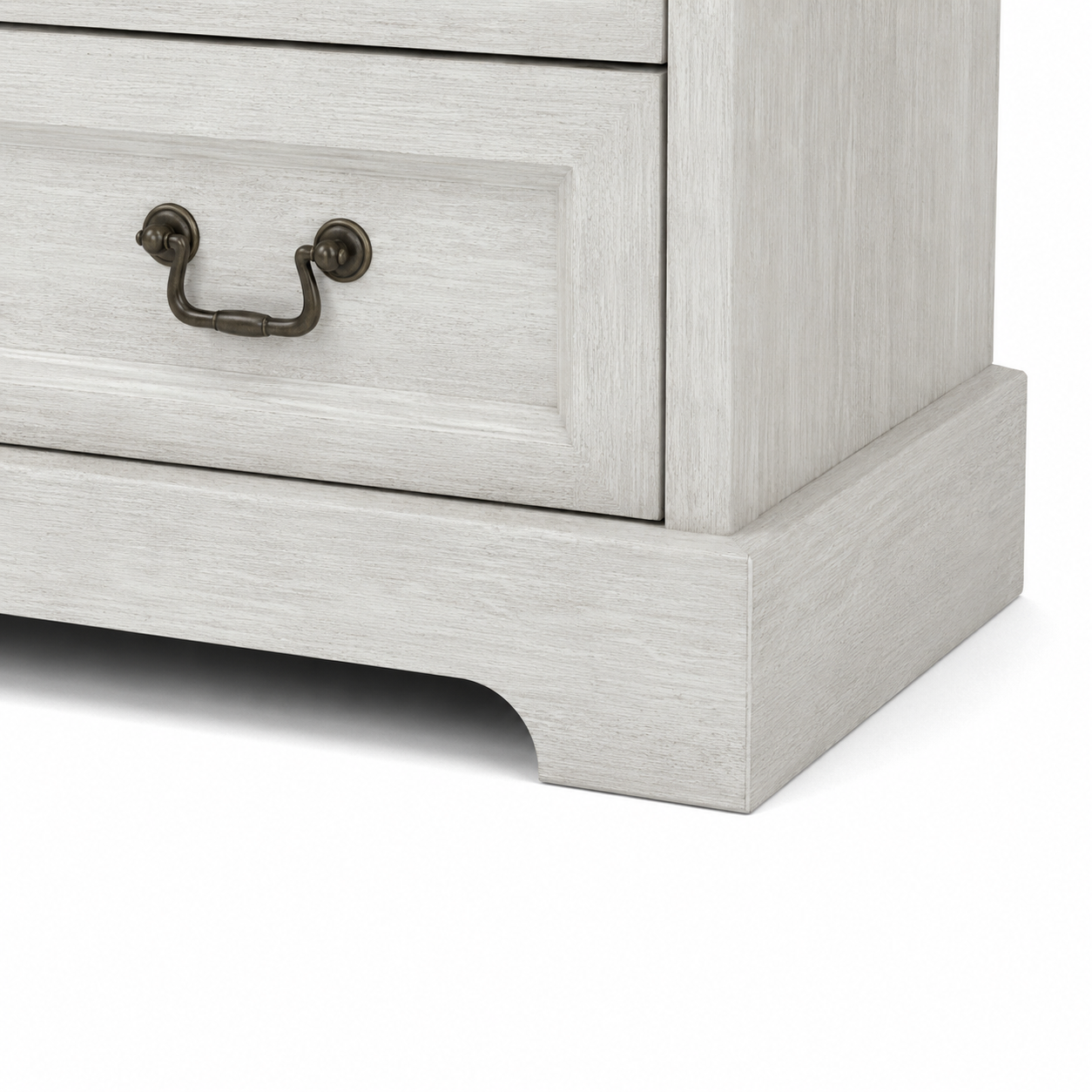 Roseline 55" Farmhouse 9-Drawer Dresser with Antique Brass Handles