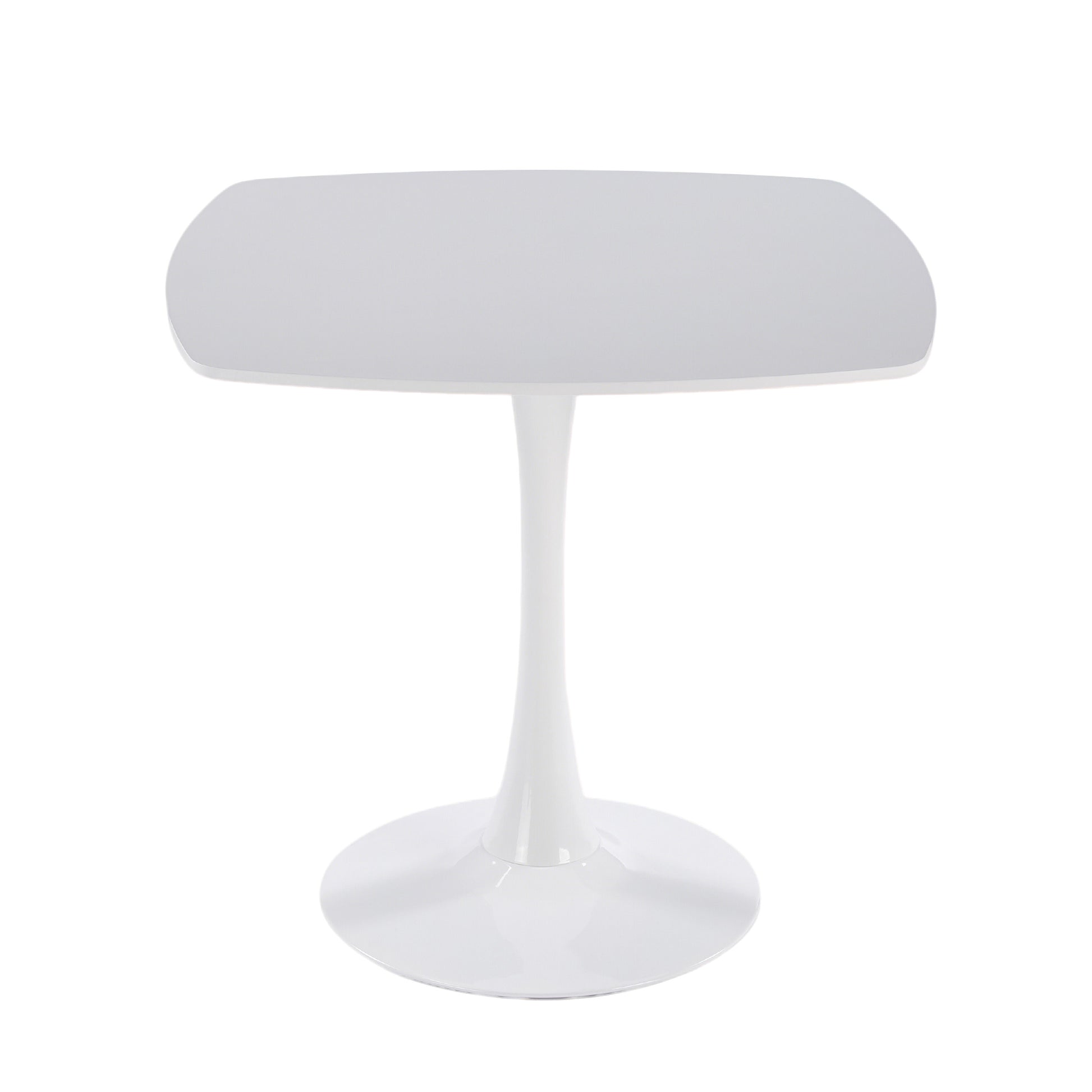 Santorini white dining table showing isolated product image on white background