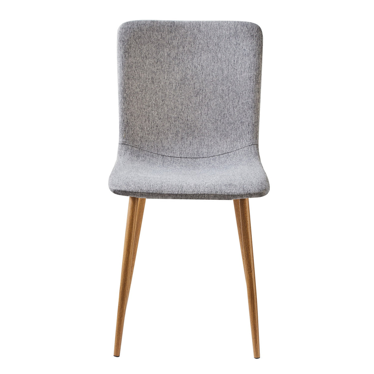 Scargill gray dining chair showing front view