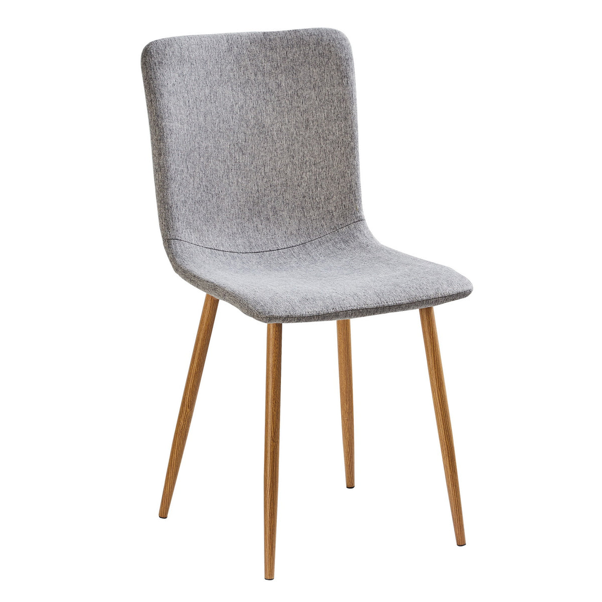 Scargill gray dining chair showing side view