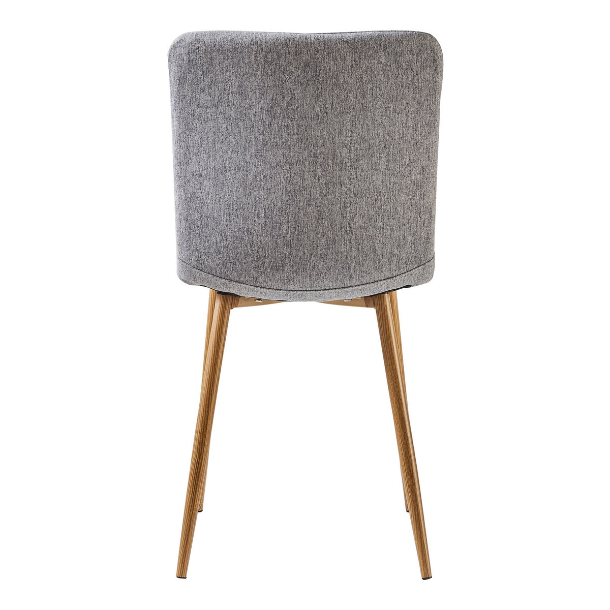 Scargill gray dining chair showing rear view