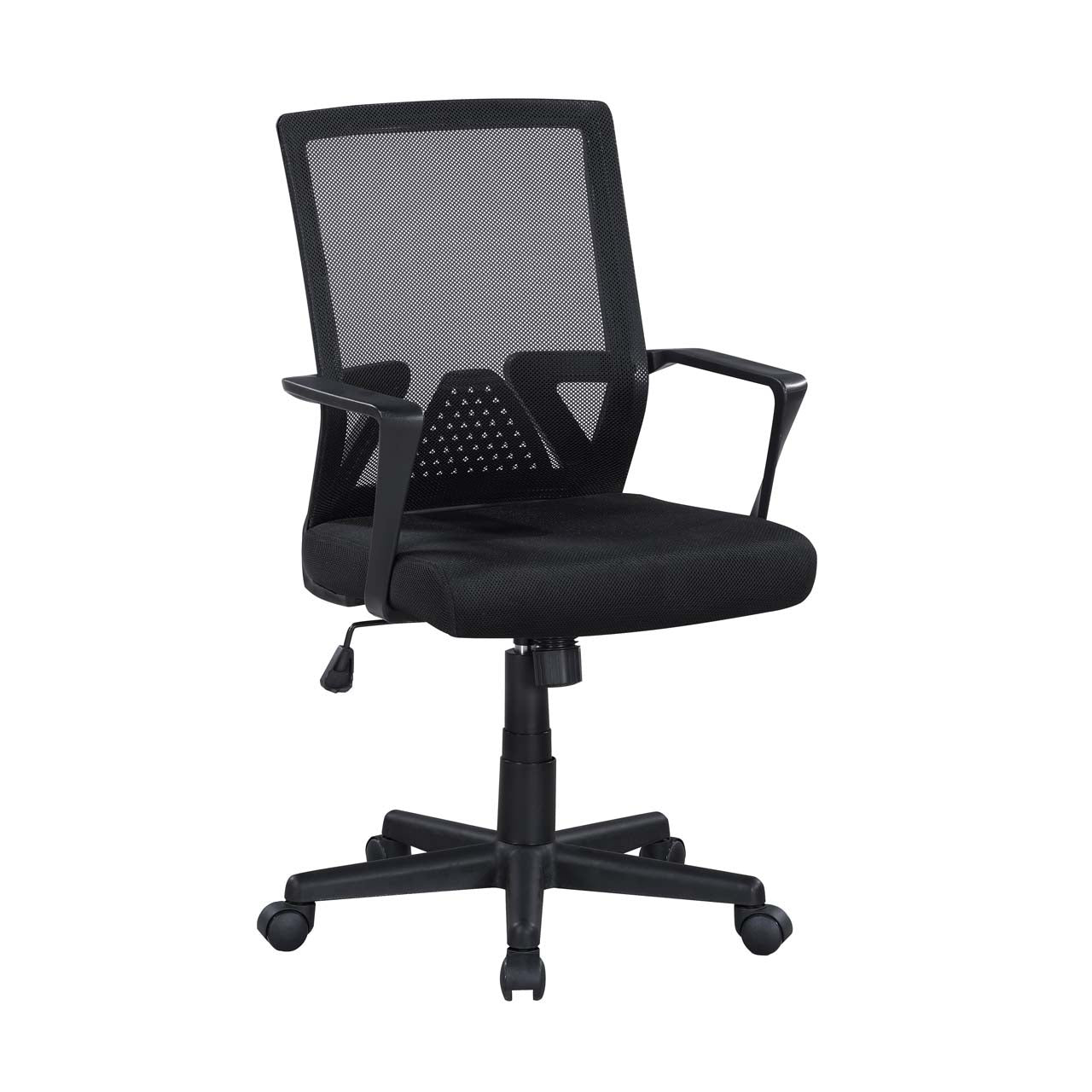 Skye black office chair showing angled isolated product image on white background