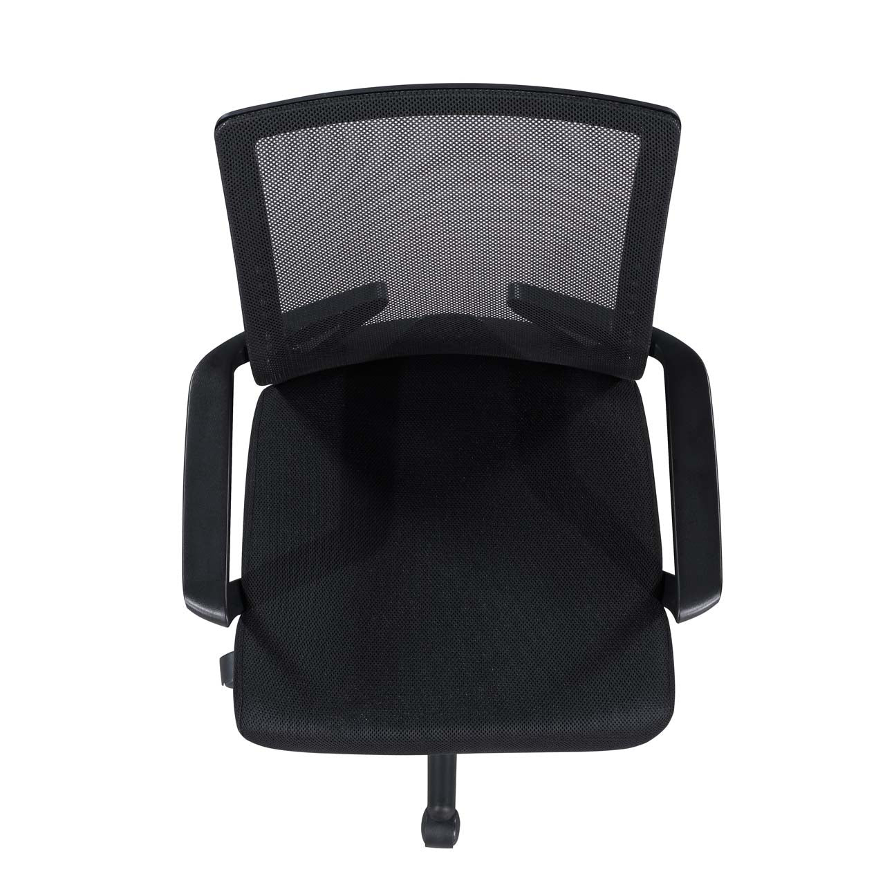 Skye black office chair showing front view isolated product image on white background