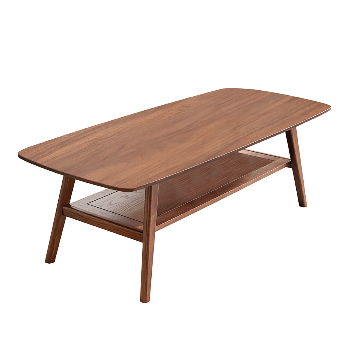 Tuscany walnut coffee table showing angled isolated product image on white background