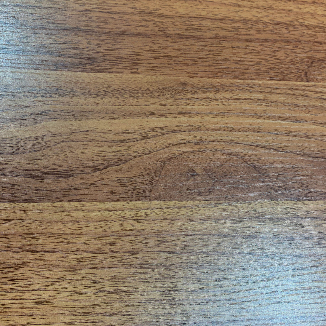 Verse walnut cube bookcase showing wood grain detail