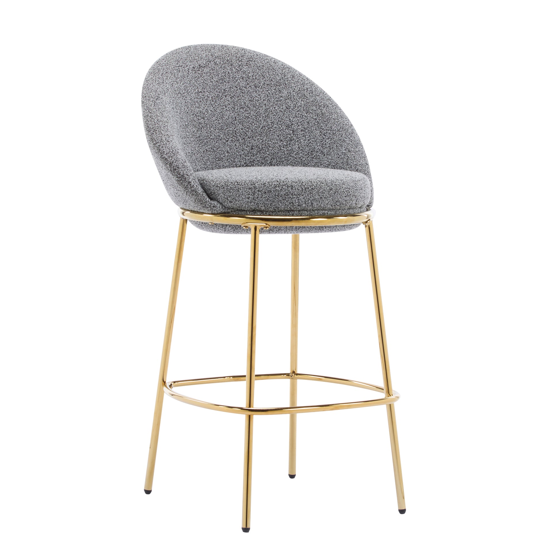 Yarra grey bar stool showing front view