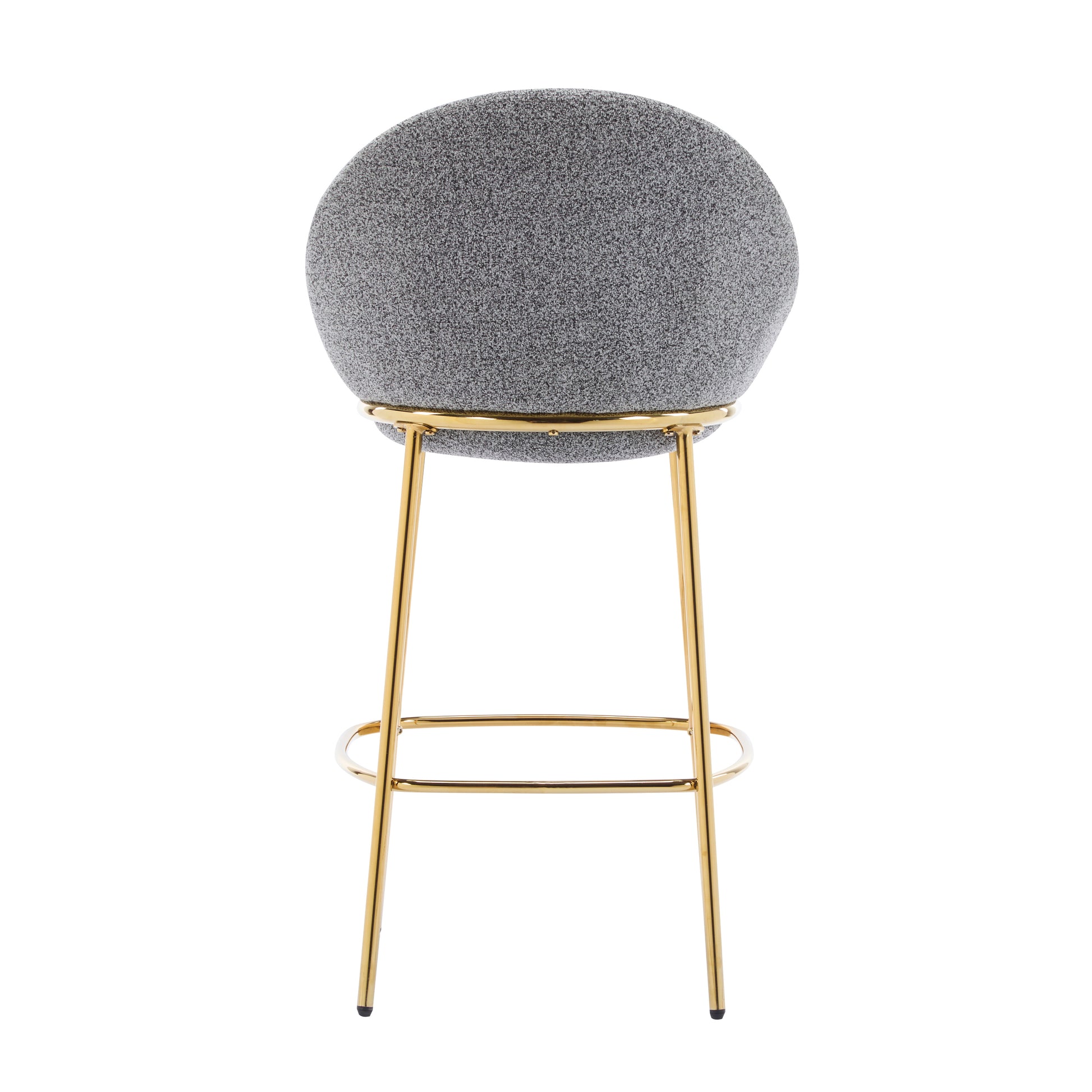 Yarra grey bar stool showing rear view