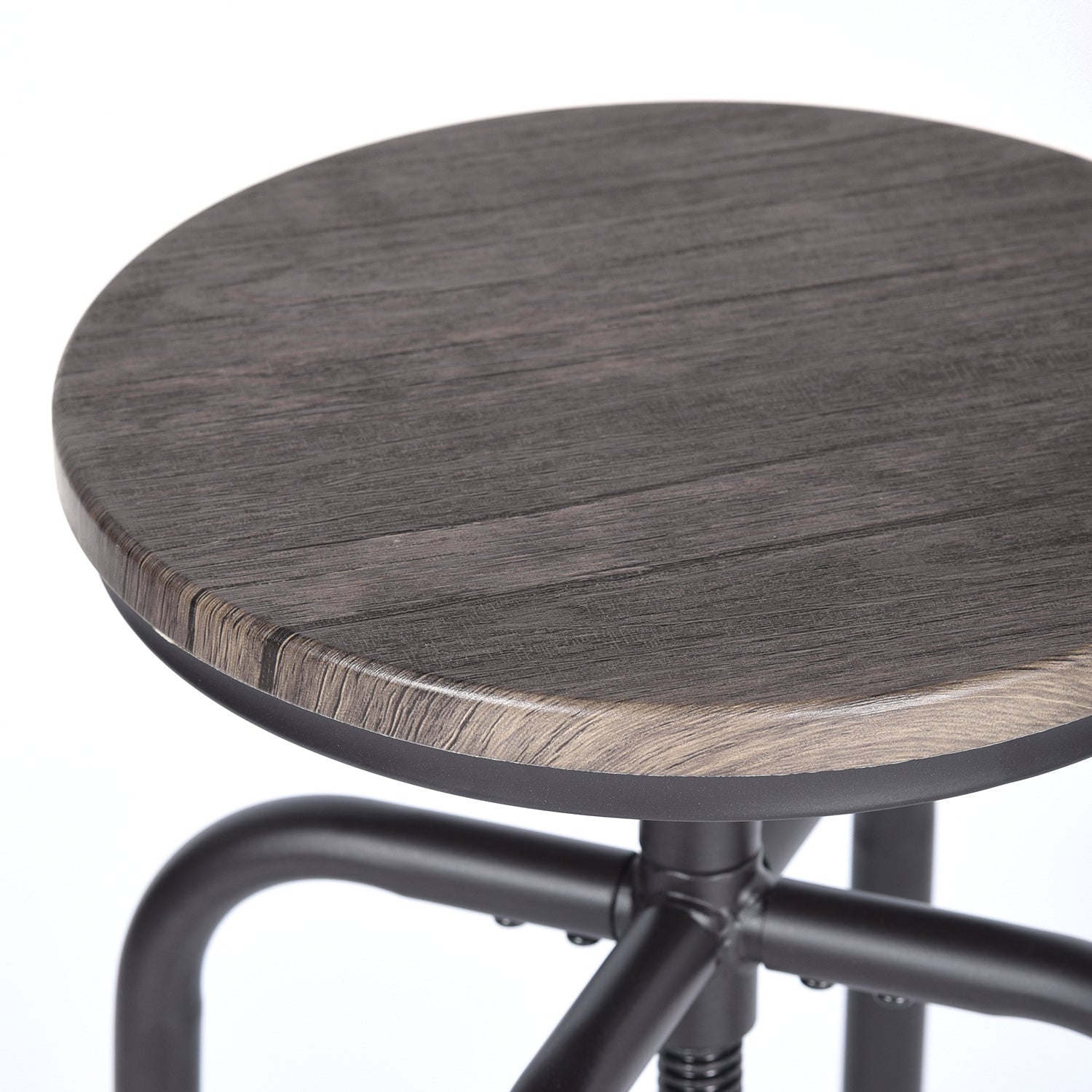 Anacletus 27" Industrial Swivel Bar Stools Set of 2