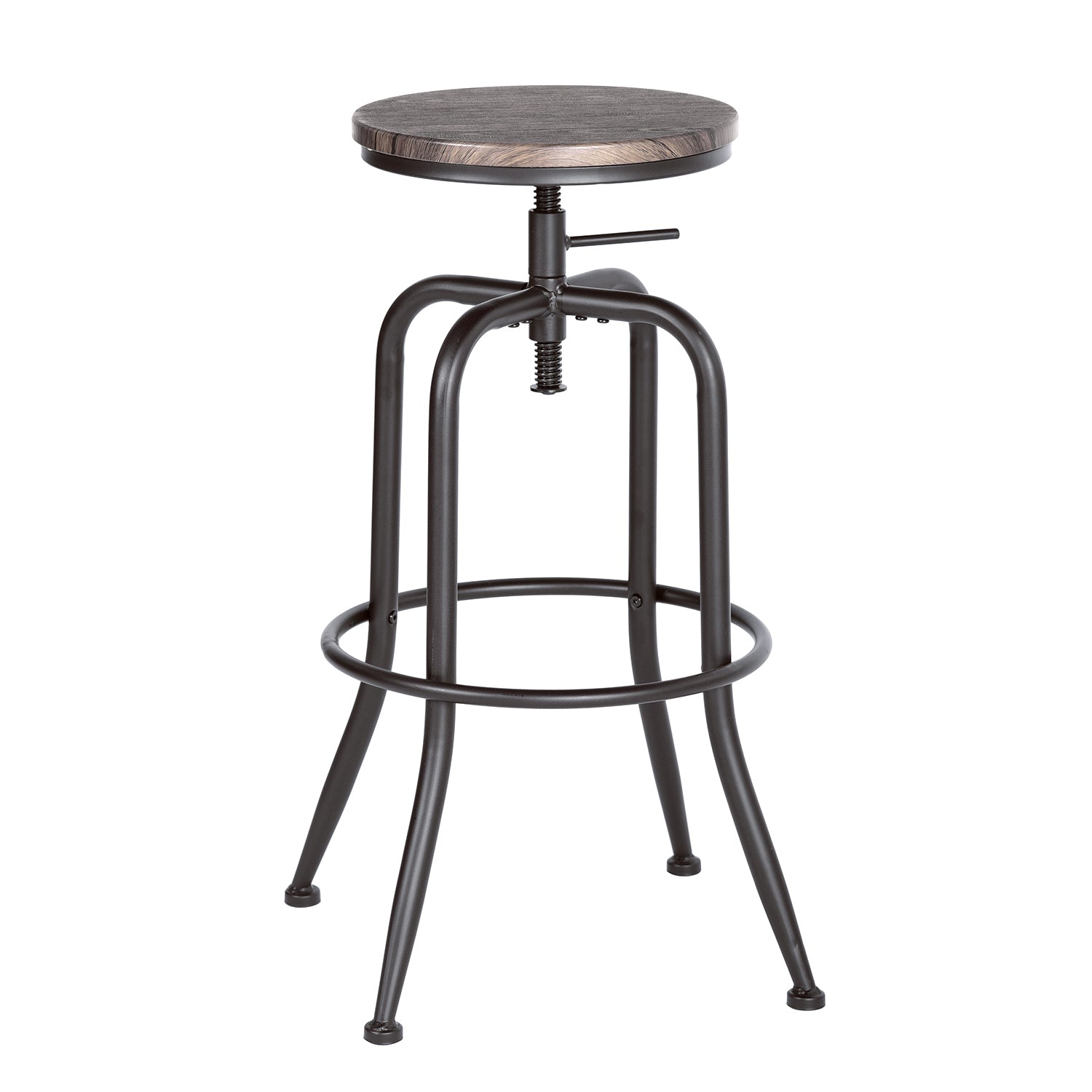 Homy Casa Anacletus 2 Piece 27"-30” Industrial Swivel Counter Bar Stools