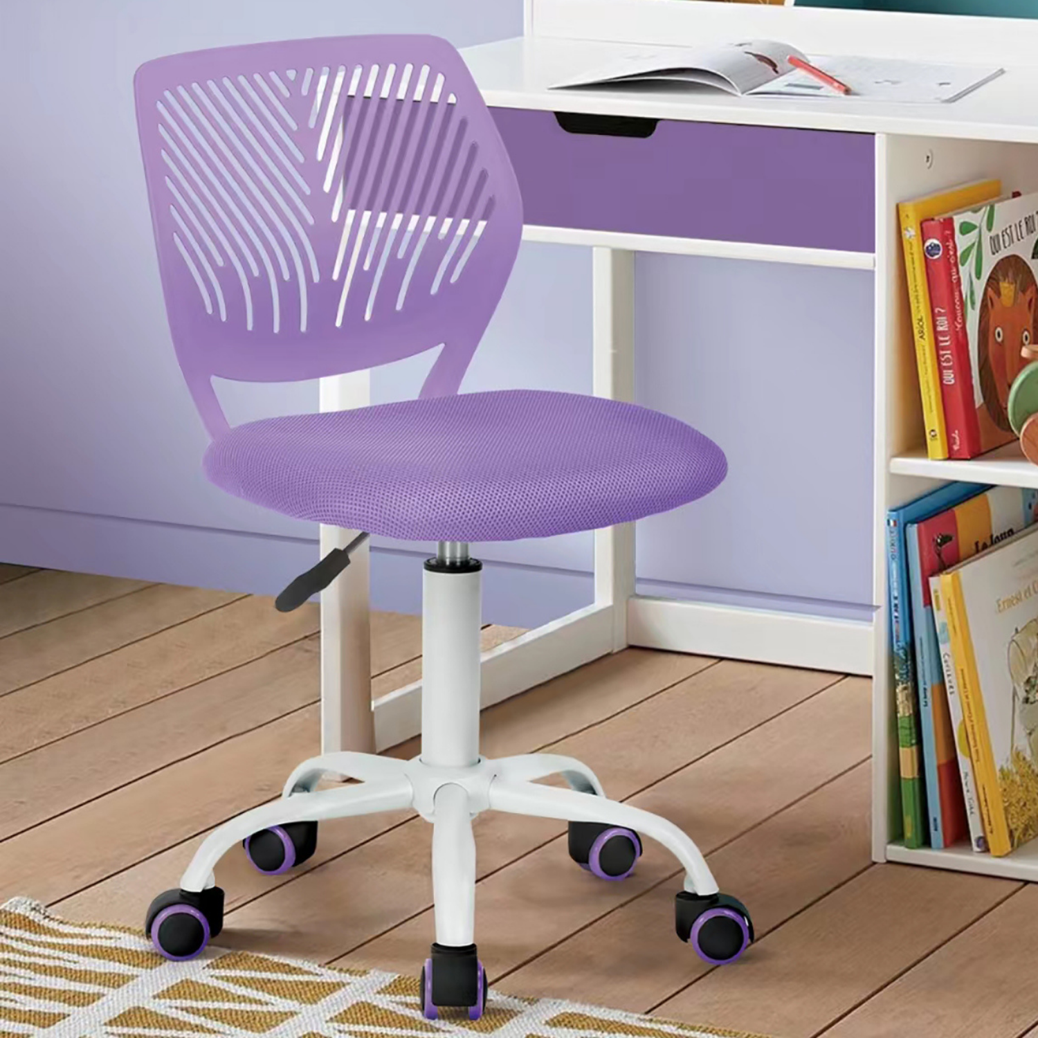 Carnation PP Backrest Office Chair - Stylish & Durable Design