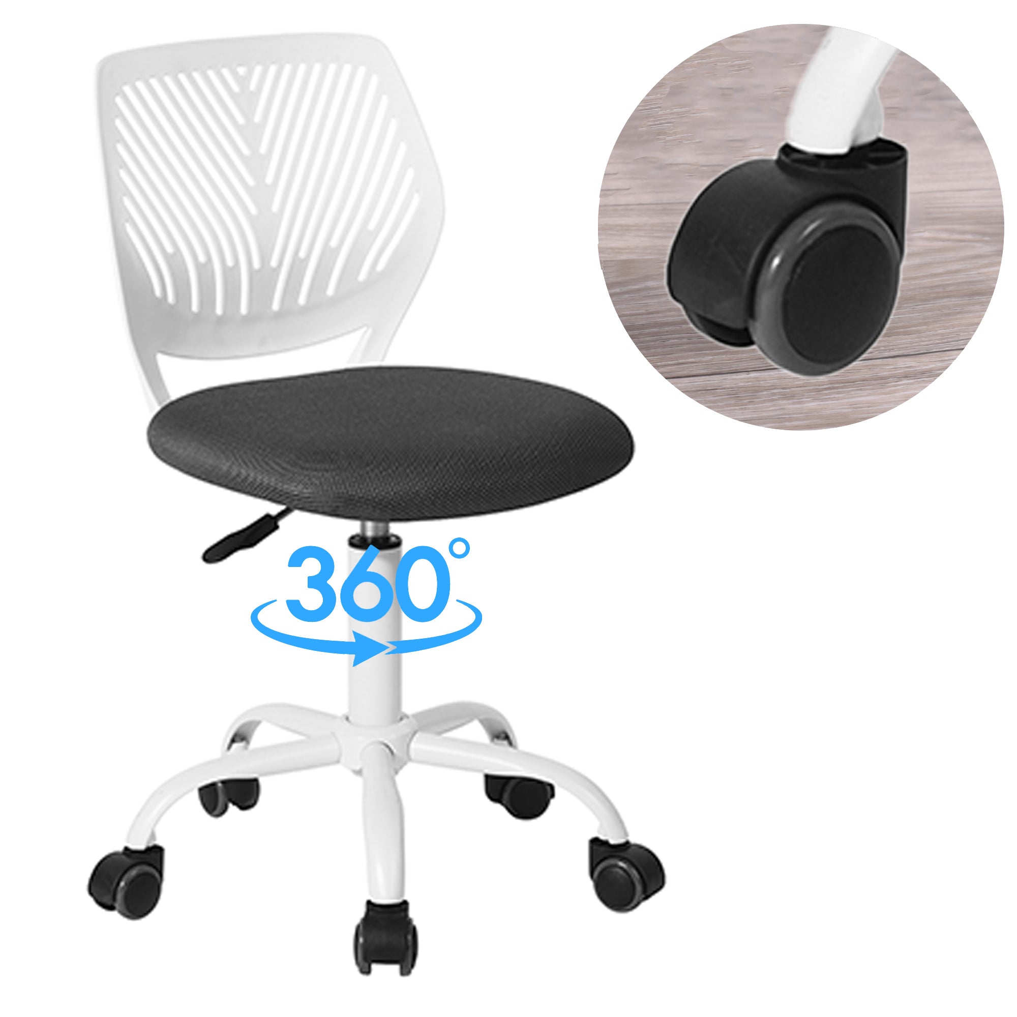 Carnation PP Backrest Office Chair - Stylish & Durable Design