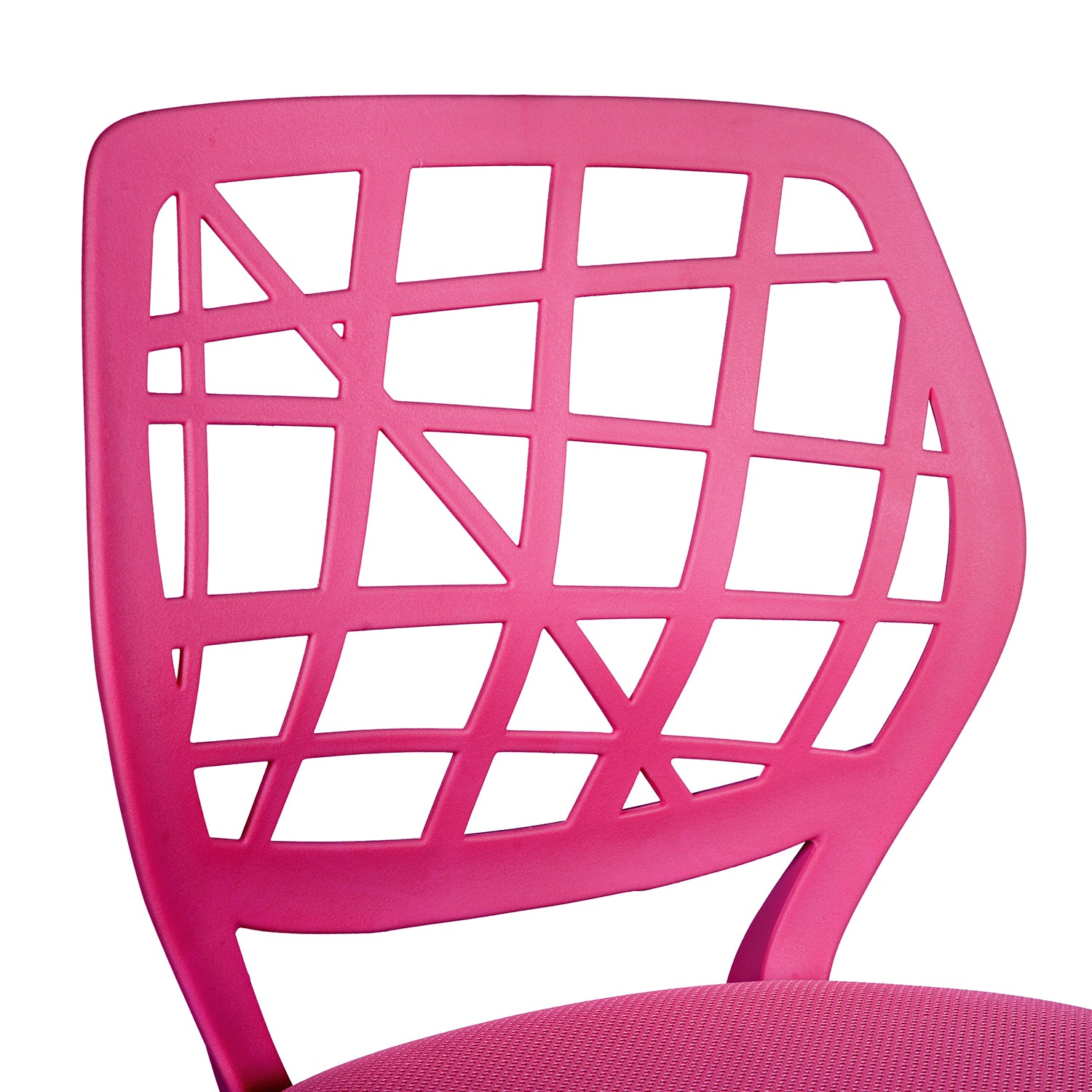 Homy Casa Carnation Pink Stylish Mesh Office Chair with Height Adjustable
