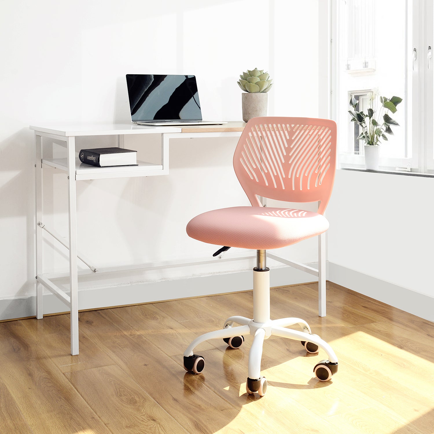 Carnation PP Backrest Office Chair - Stylish & Durable Design