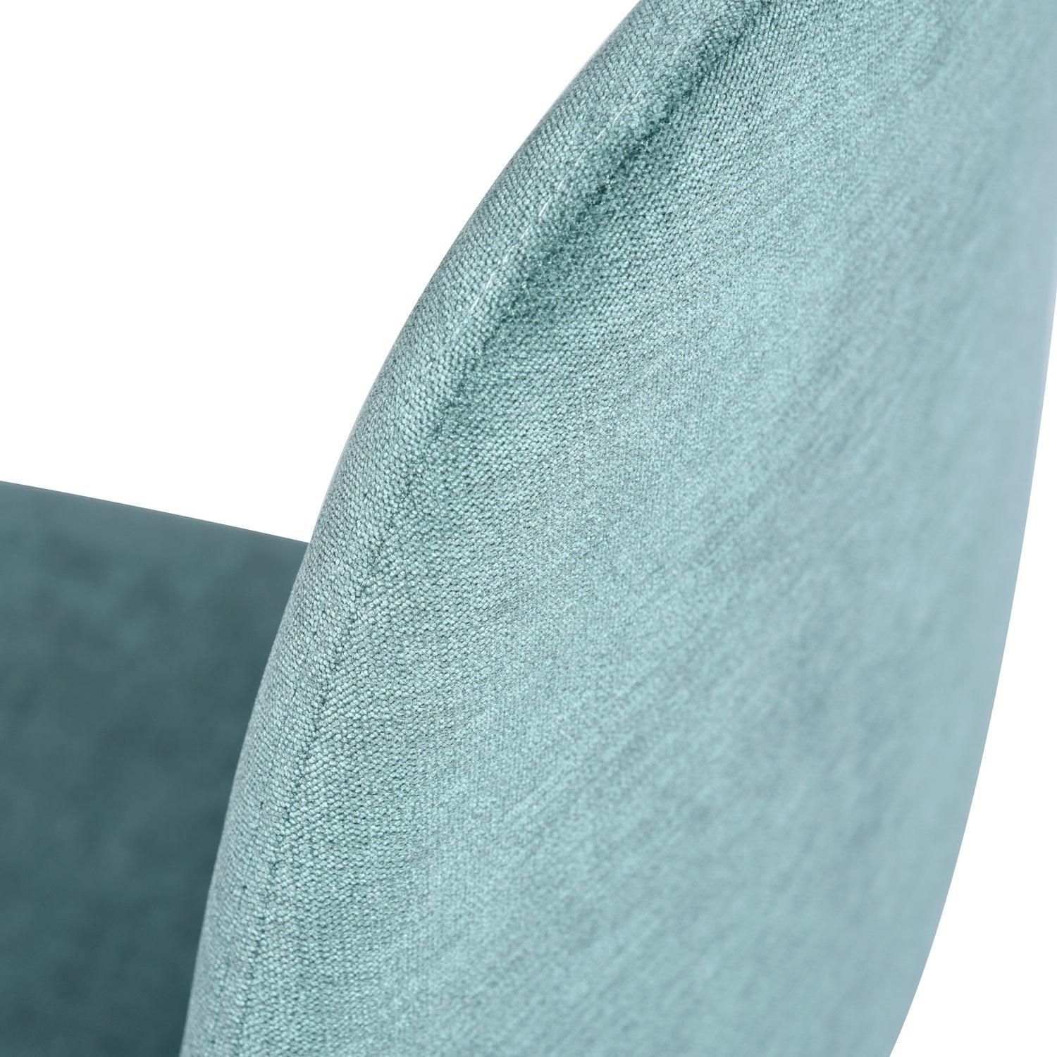 Open Box Homy Casa CHARLTON TERRY FABRIC GREEN Dining Chair "17.32 x 20.87 x 34.25 in" Modern Seating for Home and Office