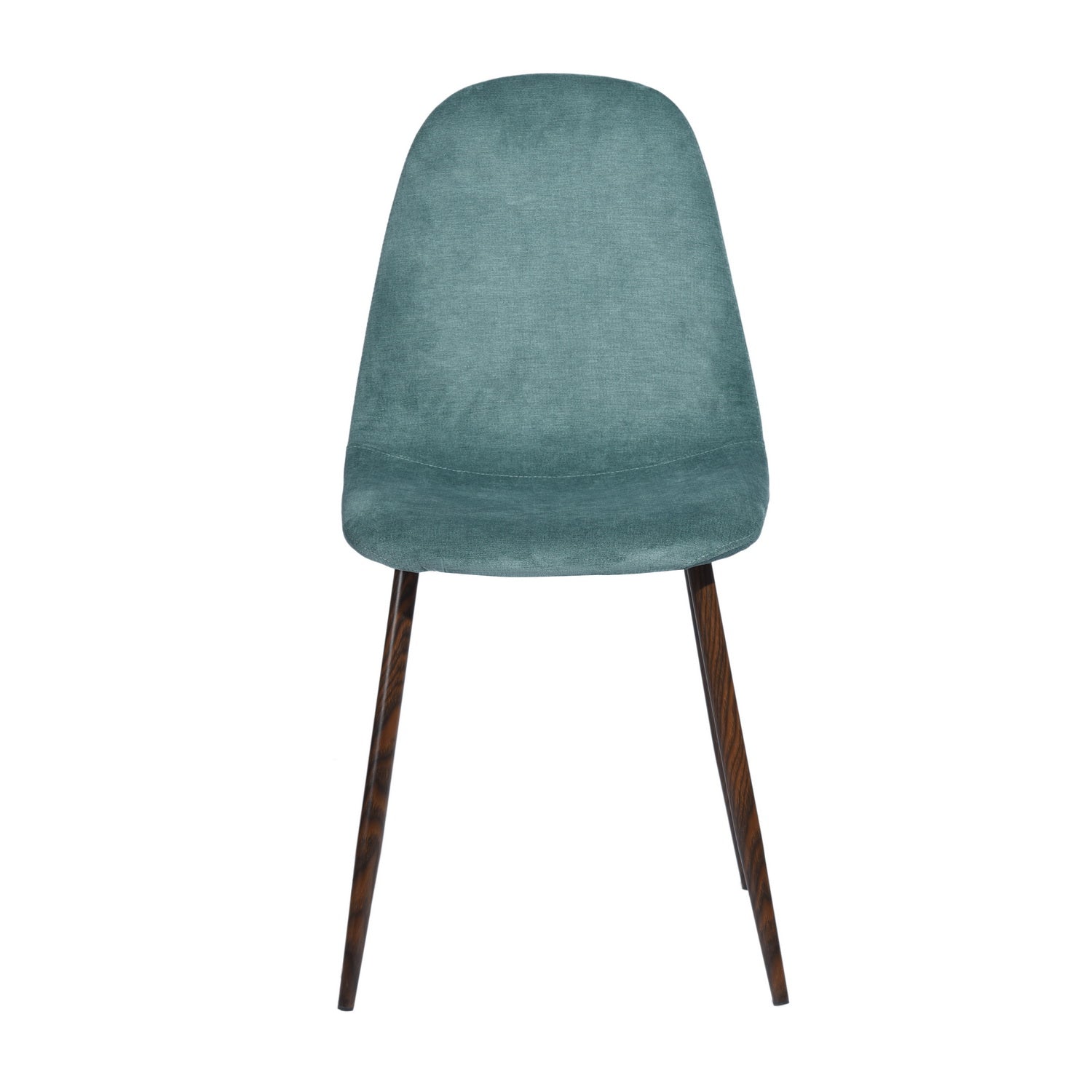 Open Box Homy Casa CHARLTON TERRY FABRIC GREEN Dining Chair "17.32 x 20.87 x 34.25 in" Modern Seating for Home and Office