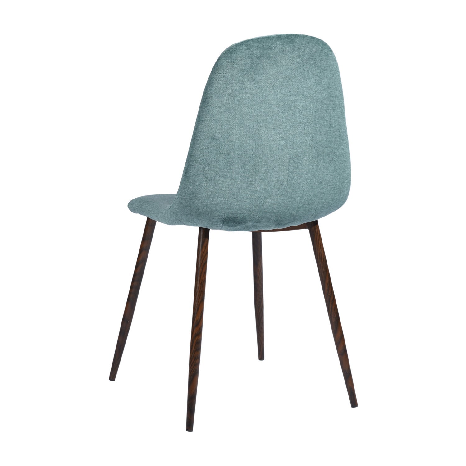 Open Box Homy Casa CHARLTON TERRY FABRIC GREEN Dining Chair "17.32 x 20.87 x 34.25 in" Modern Seating for Home and Office