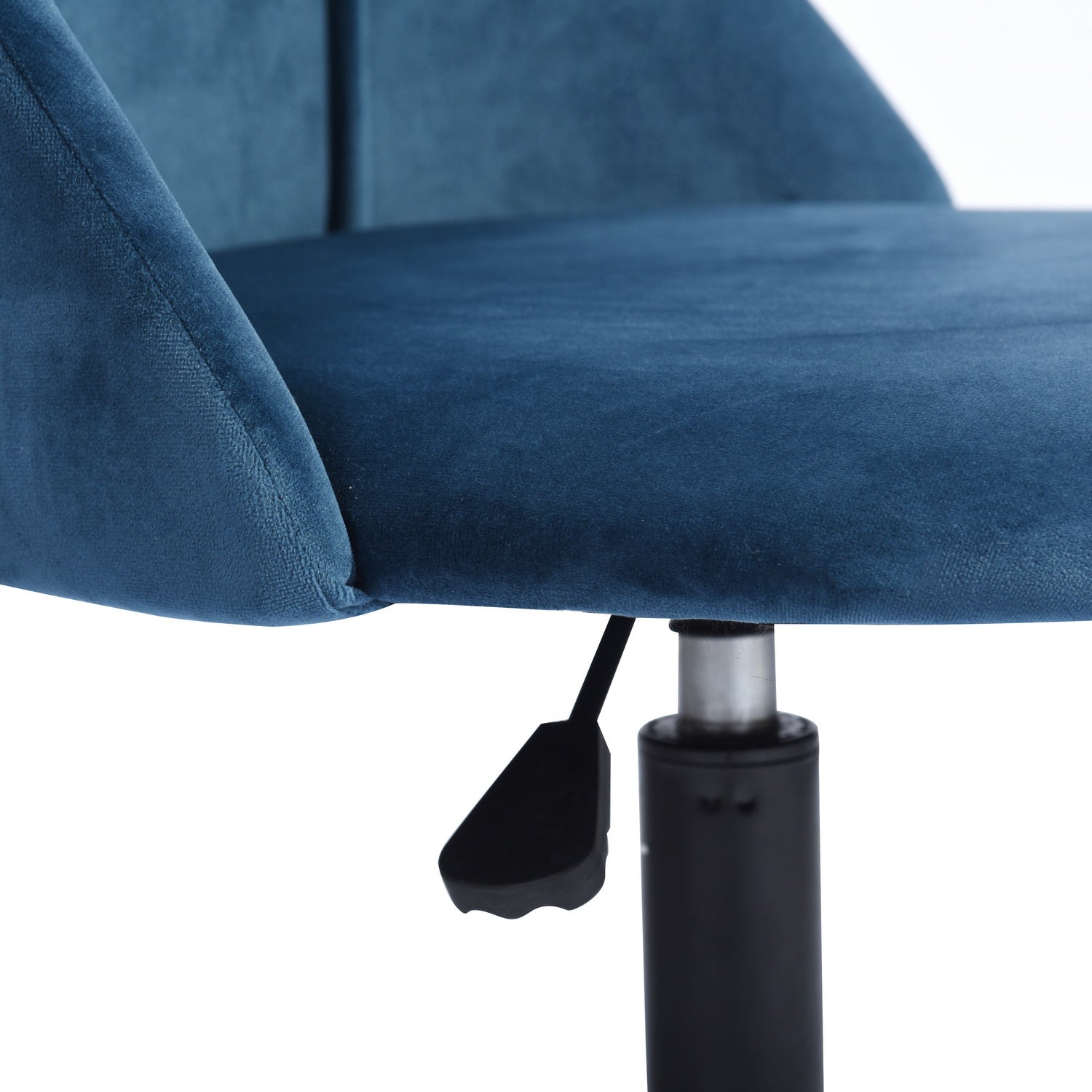 Open Box Homy Casa CIAN BLUE Ⅰ "20.47'' W x 20.08'' D x 33.27'' H" Modern Velvet Office Chair