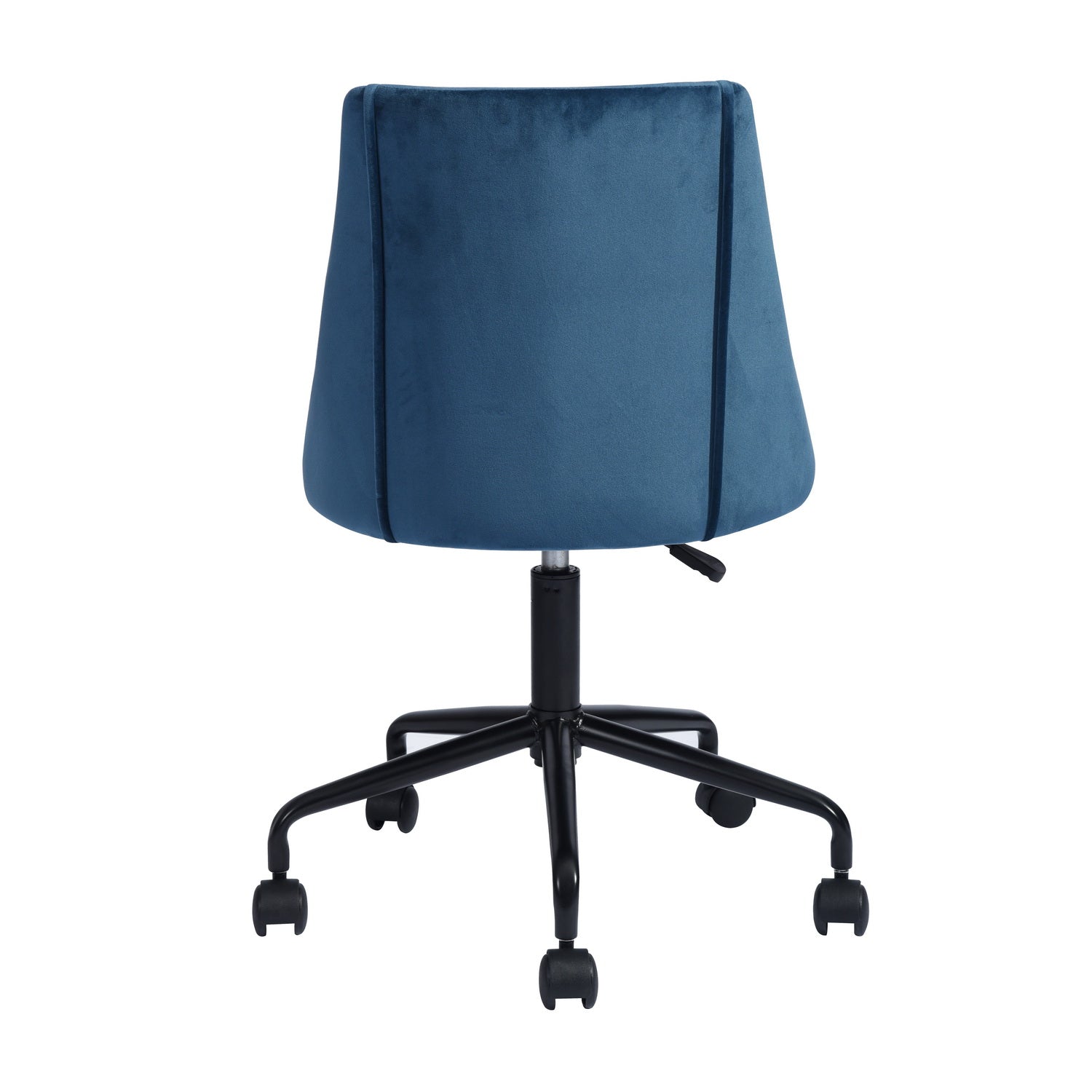 Open Box Homy Casa CIAN BLUE Ⅰ "20.47'' W x 20.08'' D x 33.27'' H" Modern Velvet Office Chair