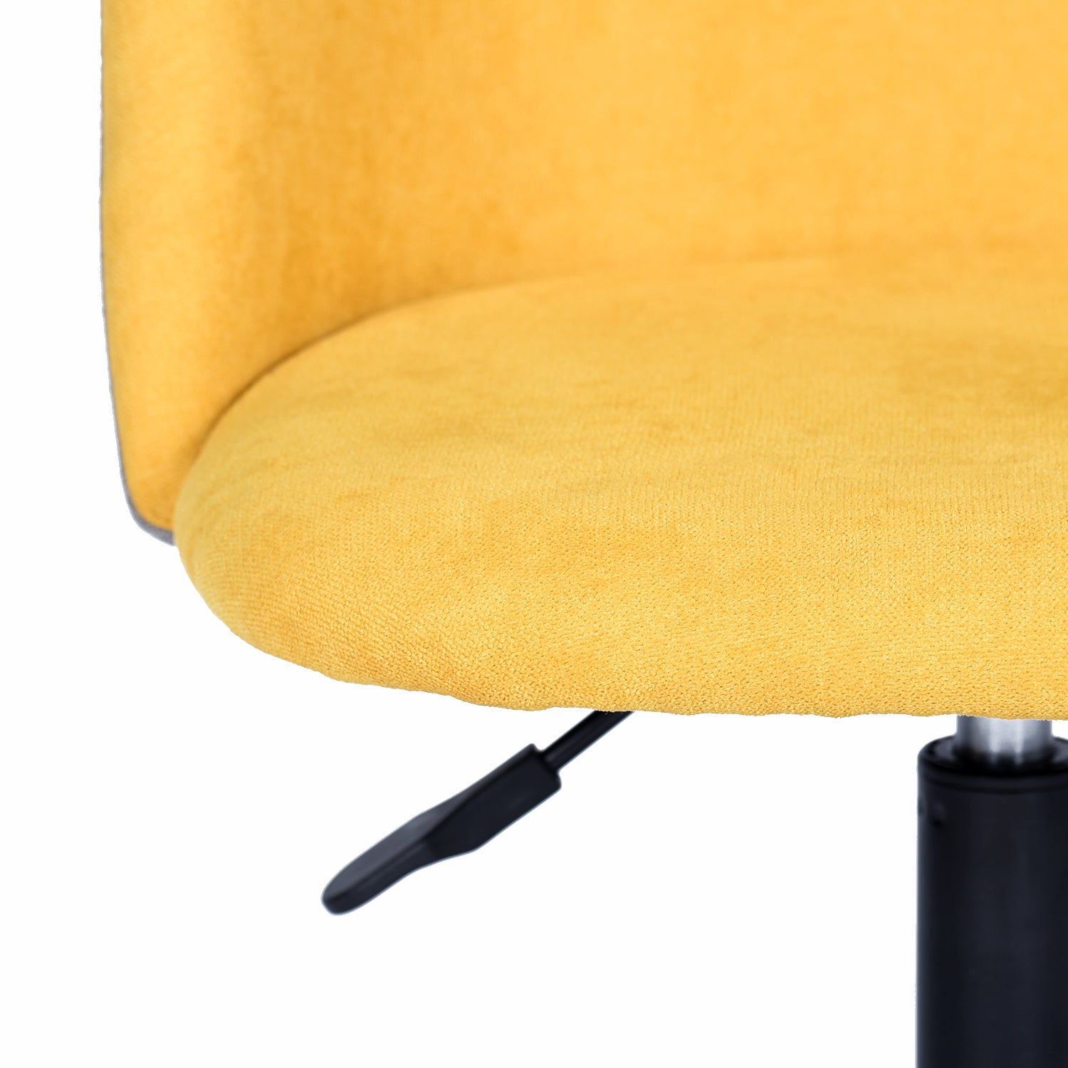 Homy Casa DUDLEY Ergonomic Office Chair with Adjustable Height and Casters, Yellow & Grey, Open Box