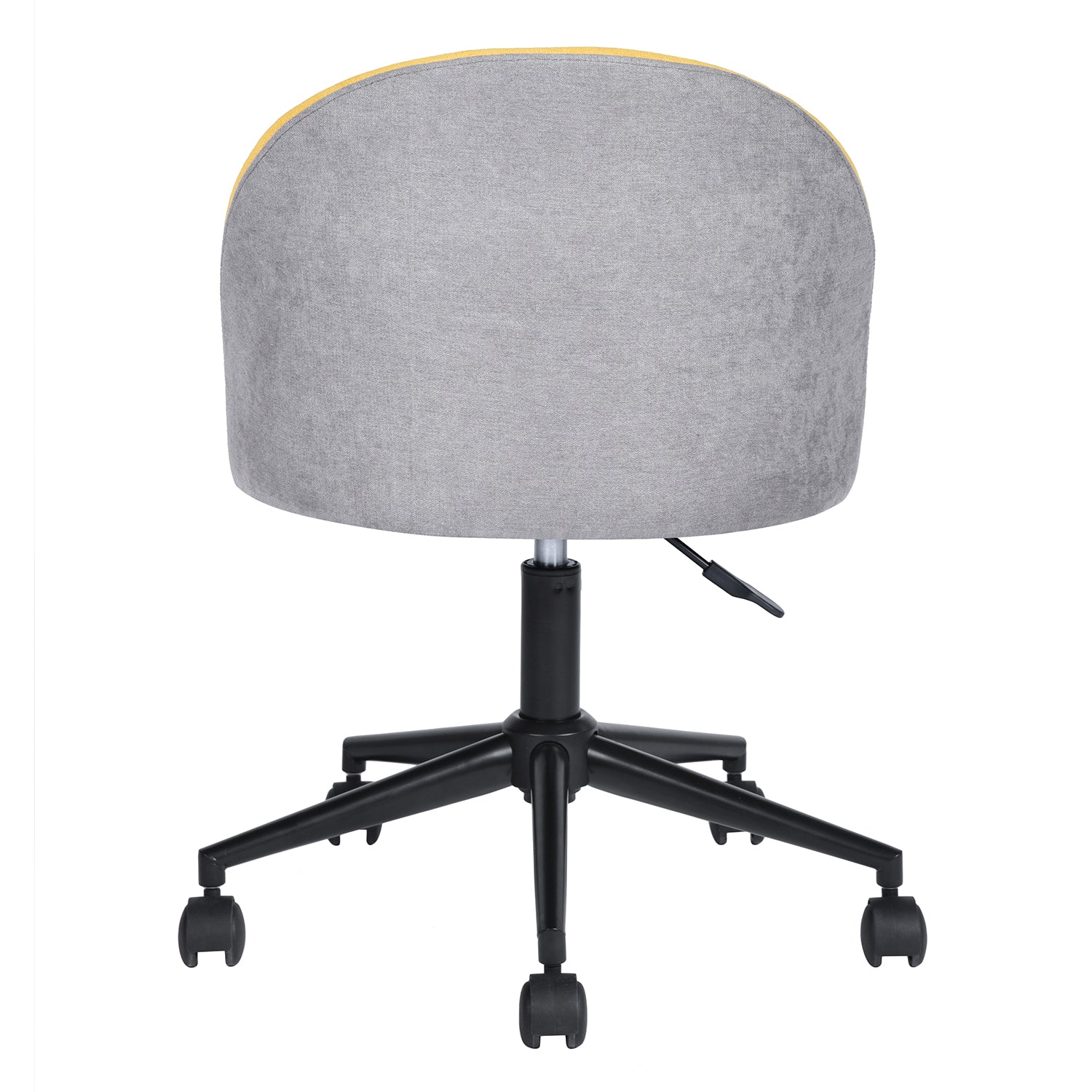 Homy Casa DUDLEY Ergonomic Office Chair with Adjustable Height and Casters, Yellow & Grey, Open Box