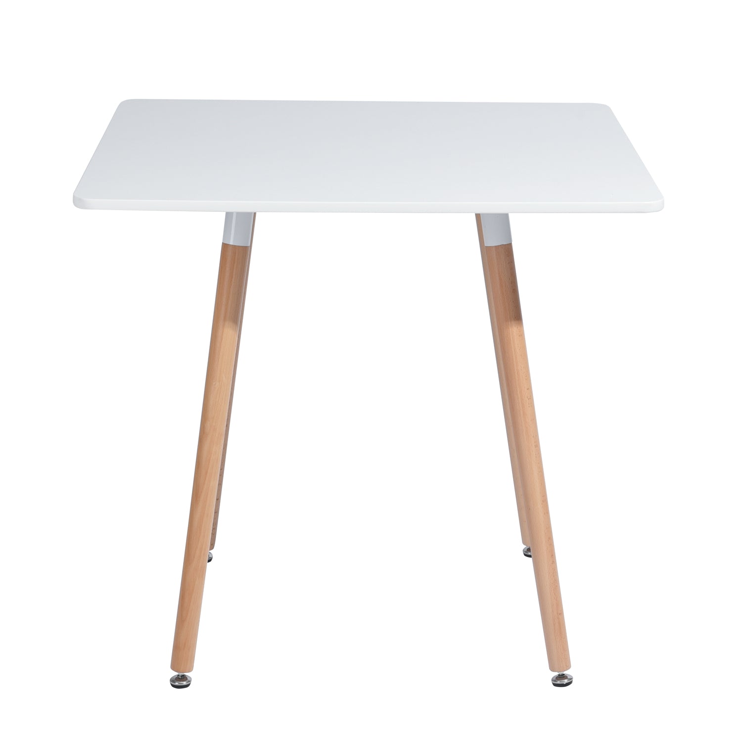 Rookie Square Wooden Top Dining Table with Rubberwood Legs