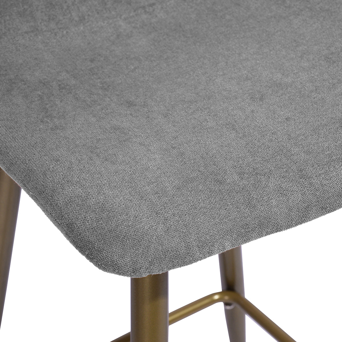 Homy Casa Scargill Counter 26 Dark Grey Gold Leg Swivel Barstool Open Box