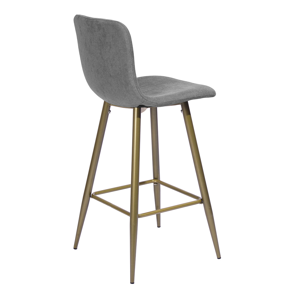Homy Casa Scargill Counter 26 Dark Grey Gold Leg Swivel Barstool Open Box