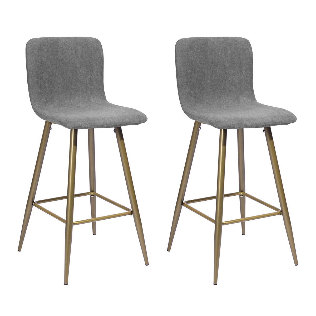 Homy Casa Scargill Counter 26 Dark Grey Gold Leg Swivel Barstool Open Box
