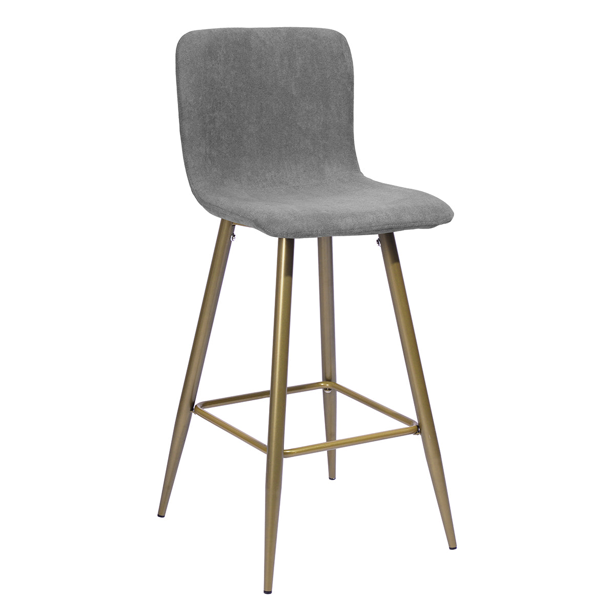 Homy Casa Scargill Counter 26 Dark Grey Gold Leg Swivel Barstool Open Box