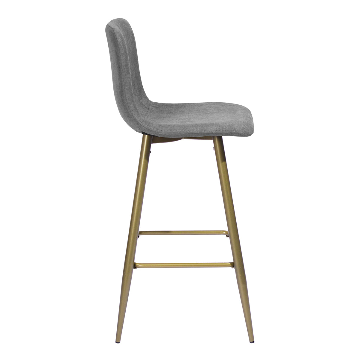Homy Casa Scargill Counter 26 Dark Grey Gold Leg Swivel Barstool Open Box